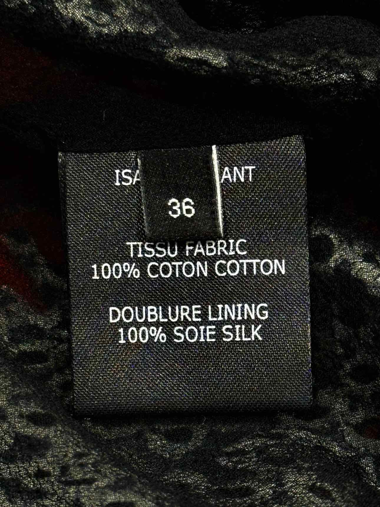 ISABEL MARANT Black & Red Size US 6 Top & Shorts Outfit