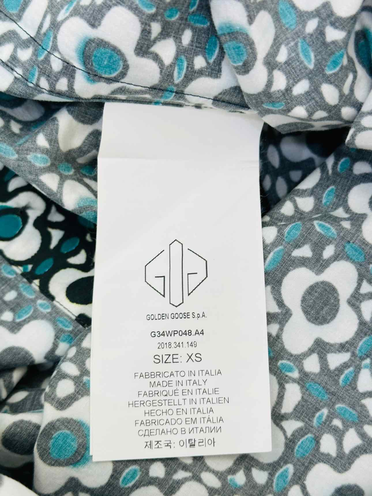 GOLDEN GOOSE Green Multicolor Size XSmall Shirt