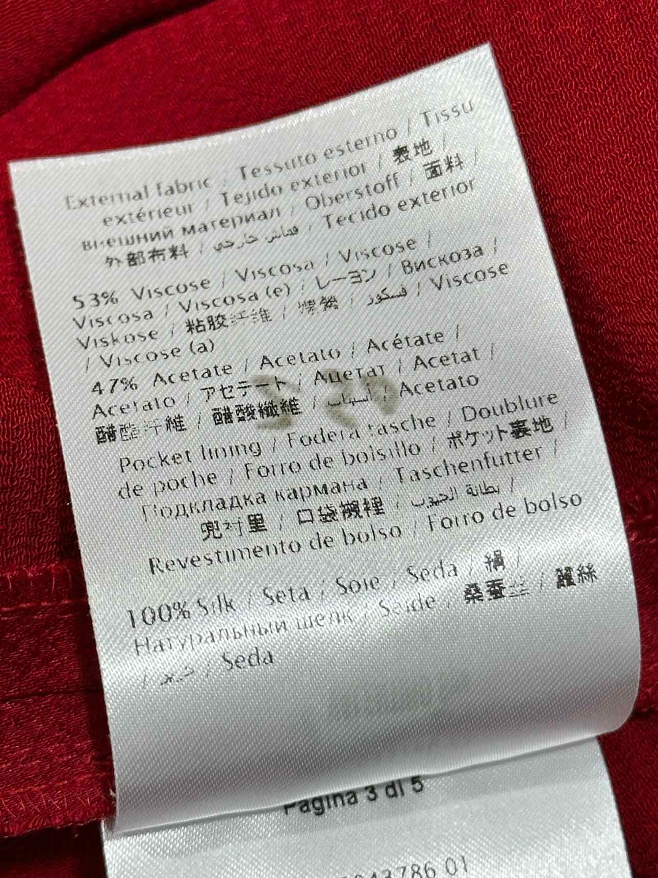 VALENTINO Cargo Red Size US 2 Mini Skirt