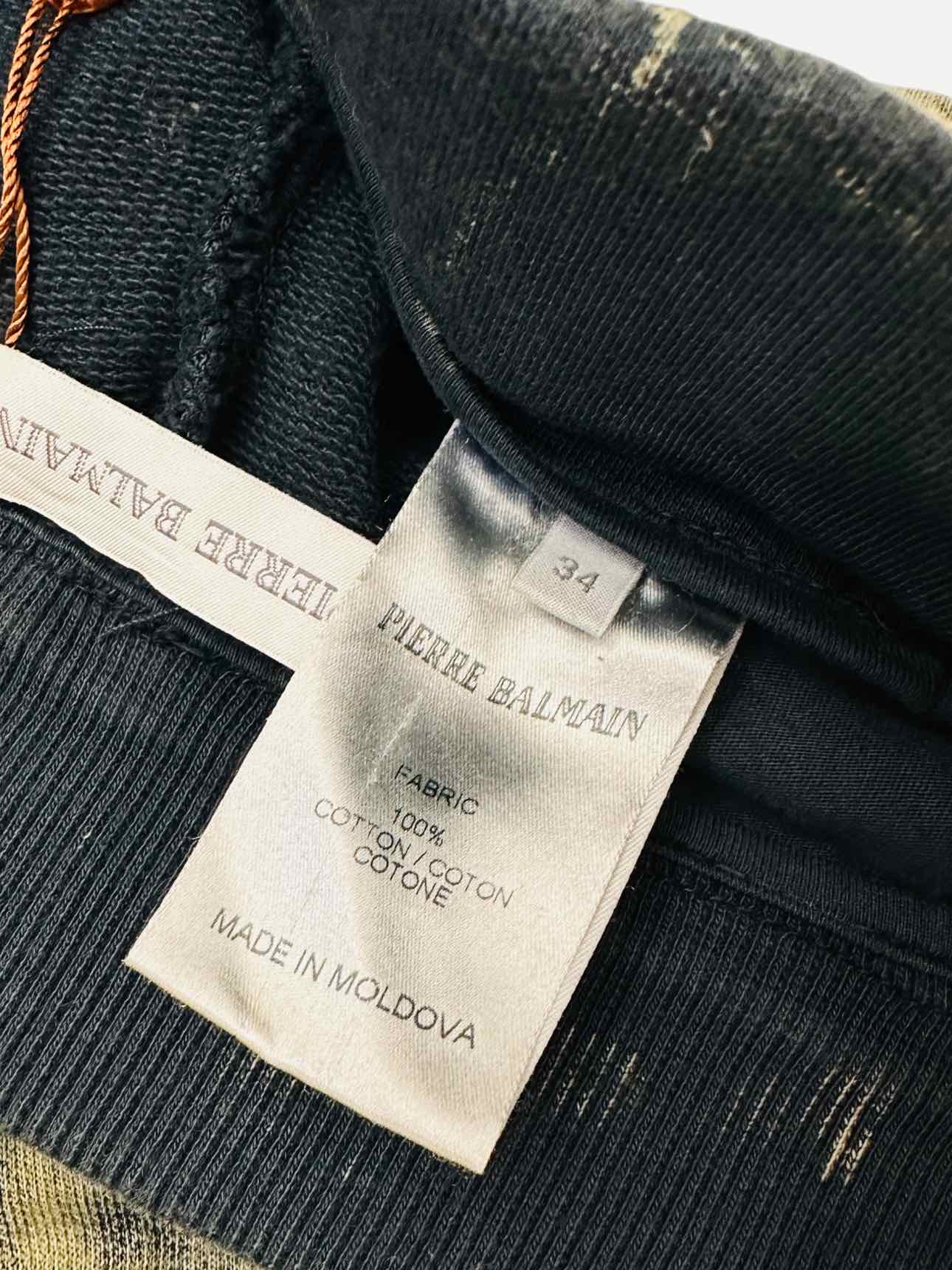 PIERRE BALMAIN Khaki Tie-dye Size US 4 Tracksuit Bottom