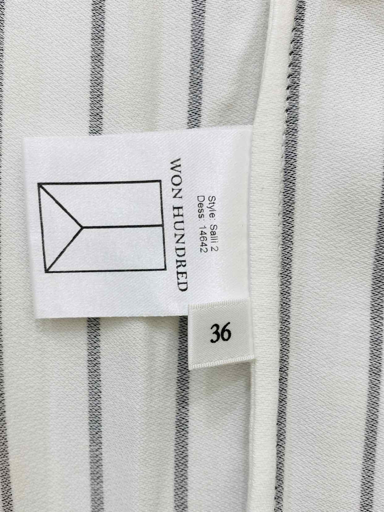WON HUNDRED Black & White Size US 4 Top & Pants Outfit