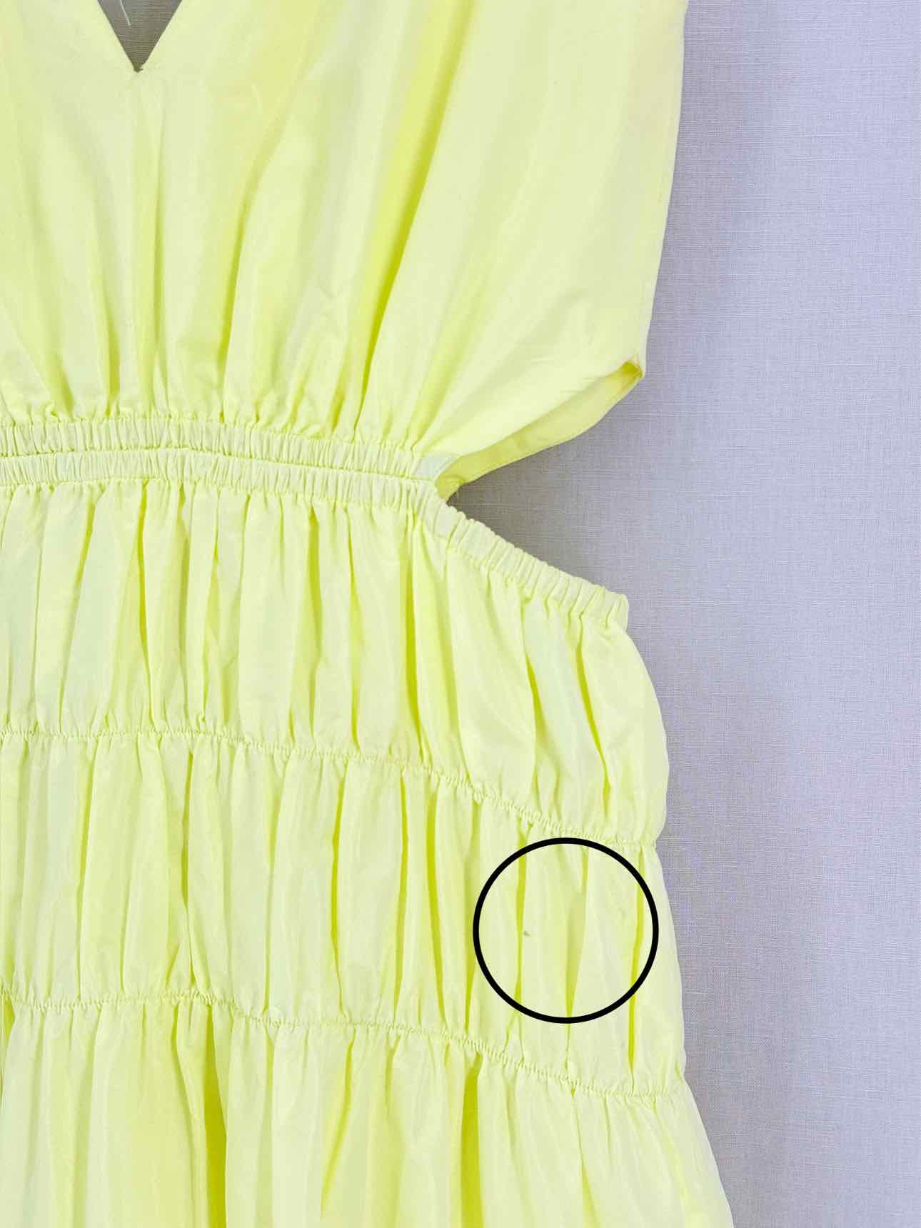 MAJE Runnala Yellow Size US 4 Midi Dress