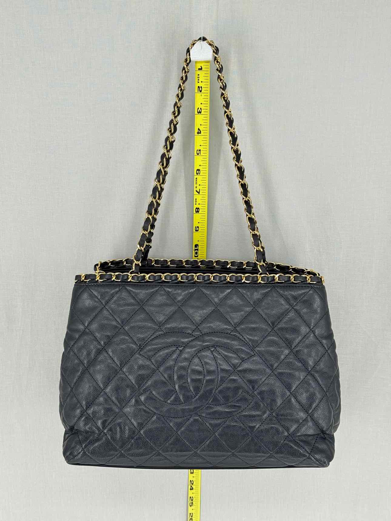 CHANEL Chain Me Black Quilted Tote Bag