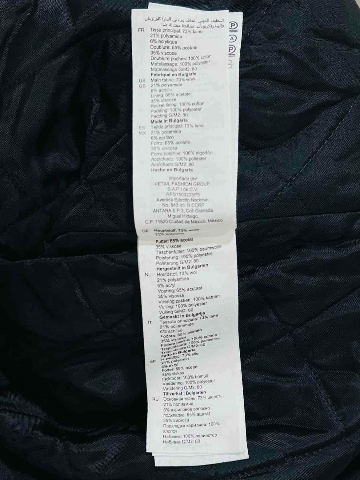 SANDRO Dome Purple Multicolor Check Size US 6 Jacket