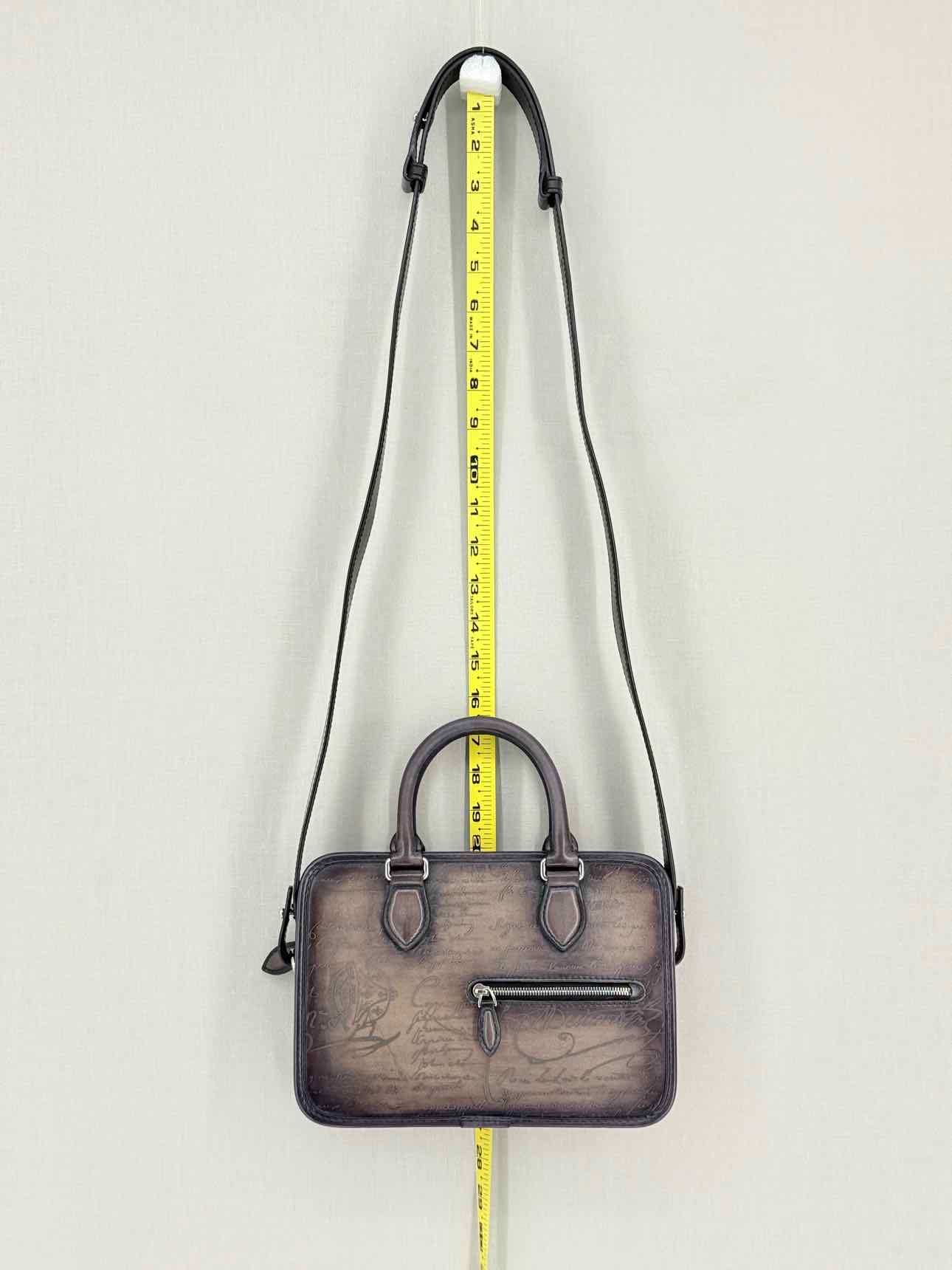 BERLUTI Un Jour Gulliver Scritto Brown Briefcase