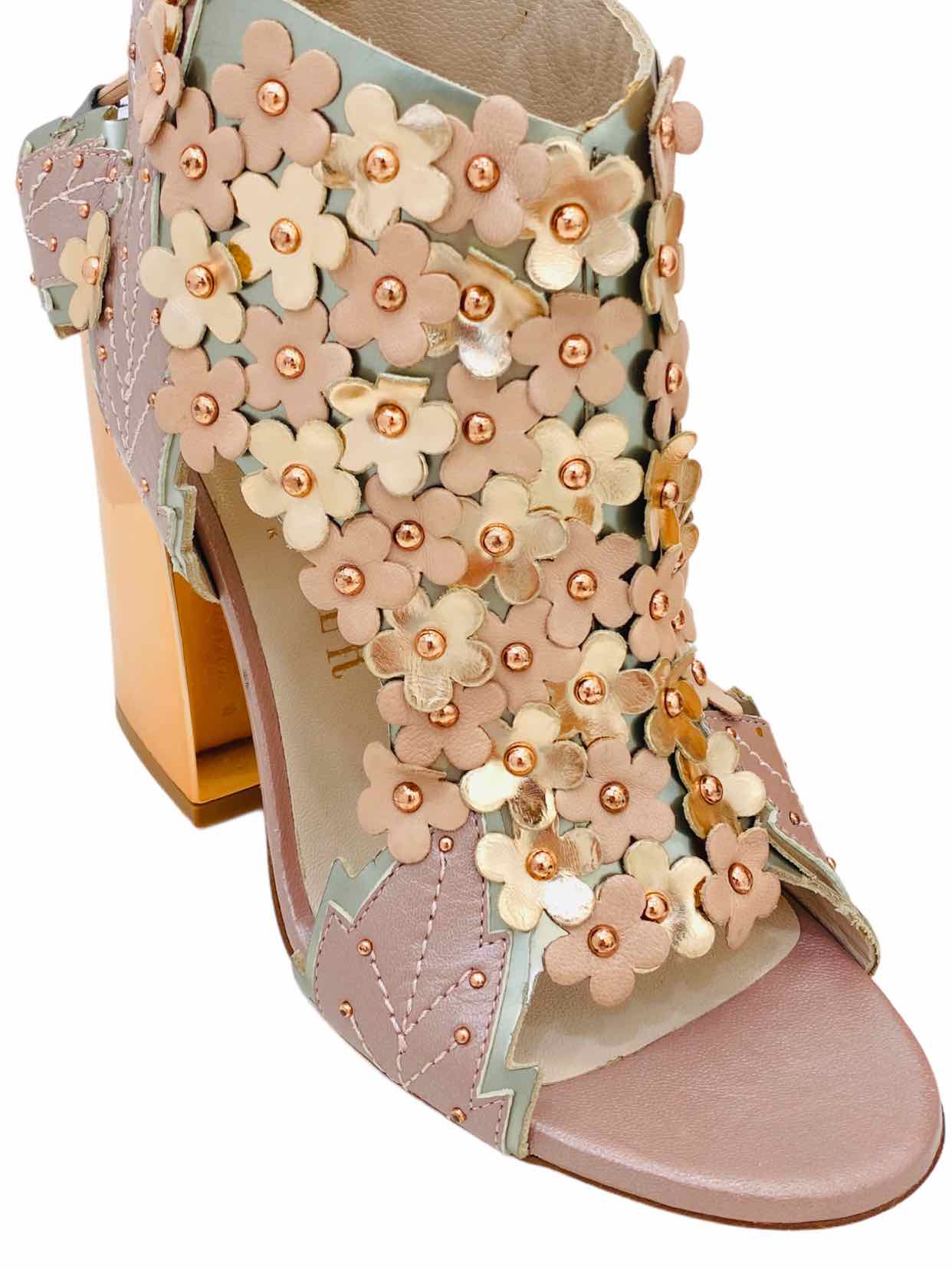 IVY KIRZHNER Beige & Bronze Size EU 40 Heeled Sandals