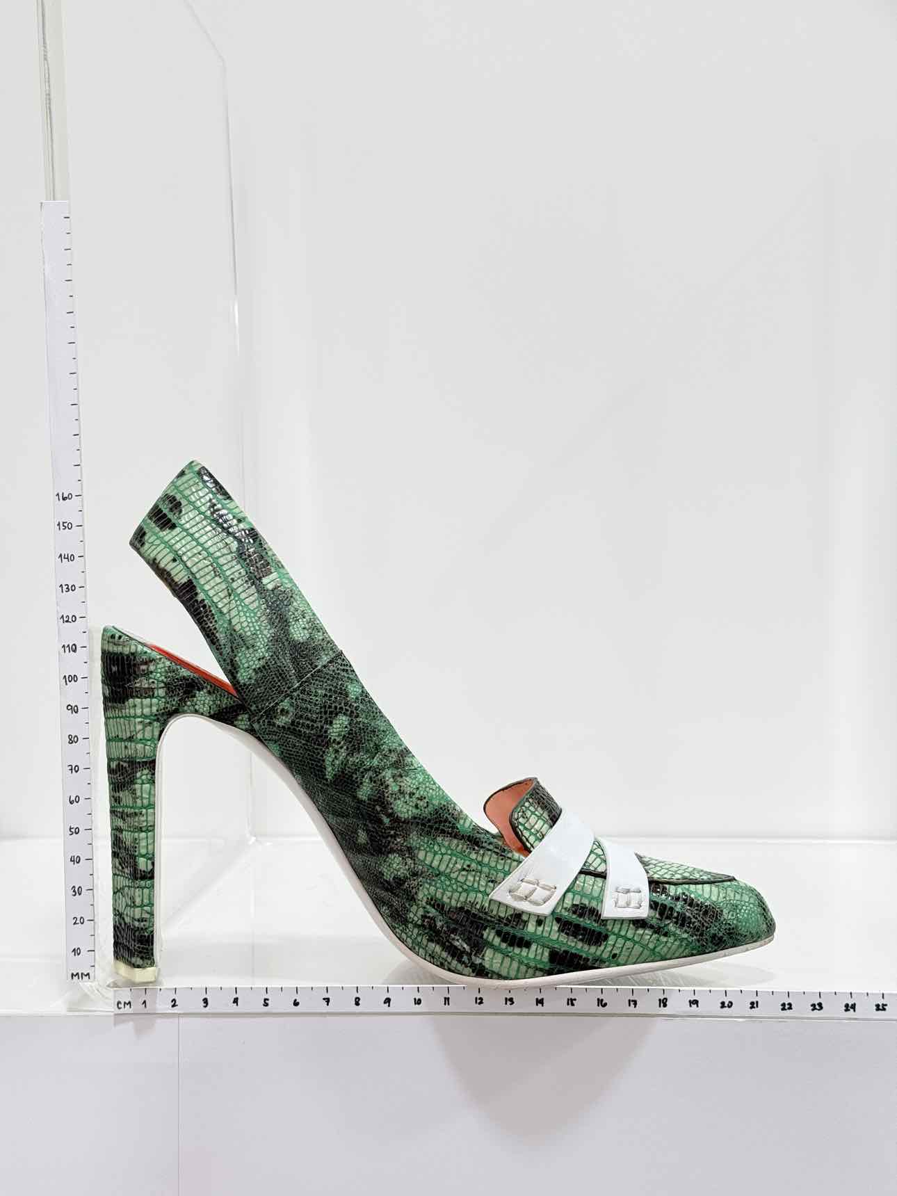 KENZO Green & Black Textured Size EU 39 Pumps