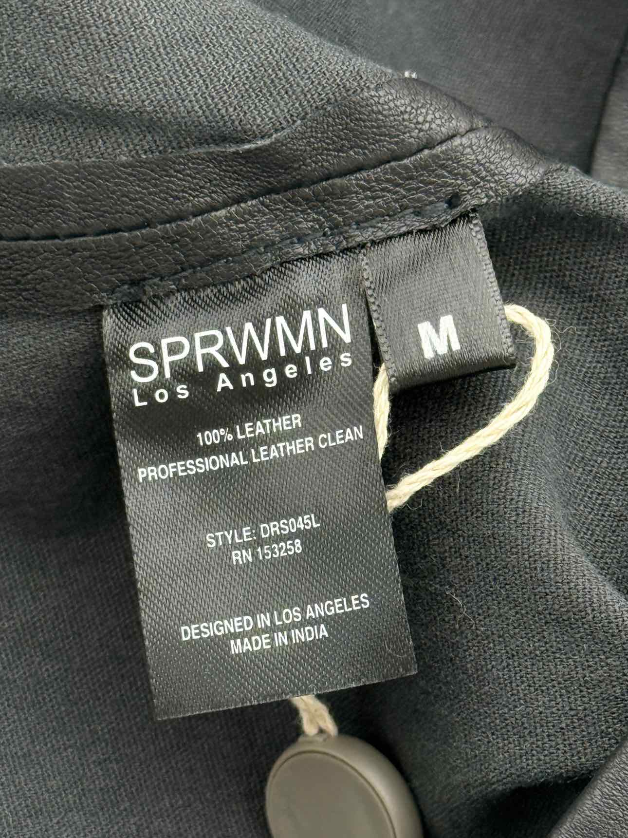 SPRWMN Strapless Black Size Medium Short Dress