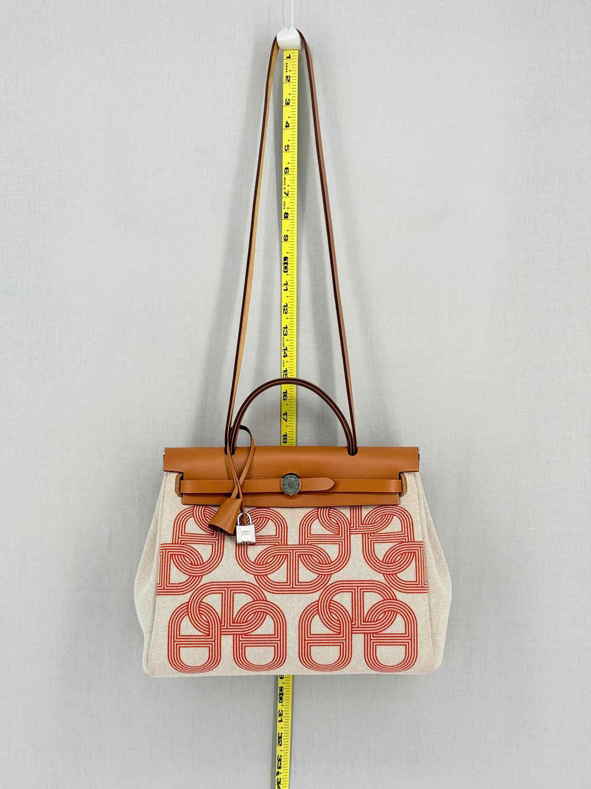 HERMES Herbag Zip 31 Ecru Fauve Top Handle