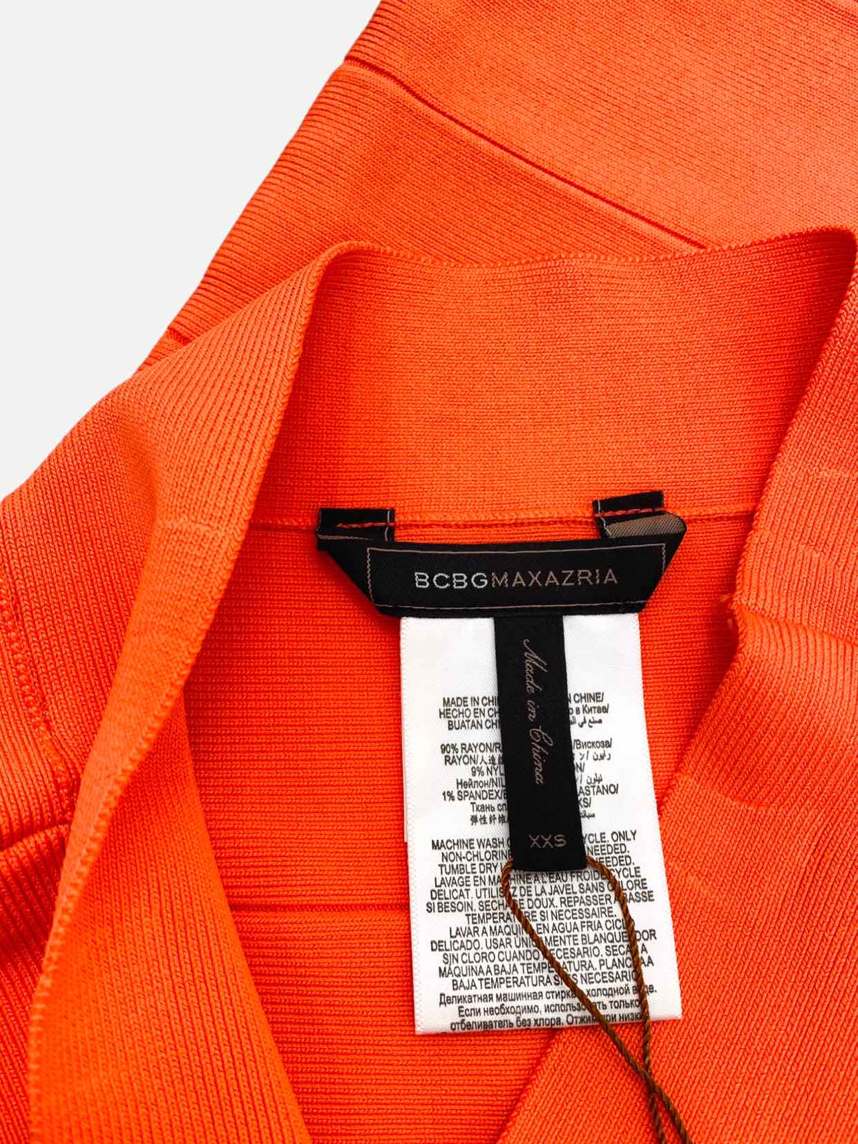 BCBG MAXAZRIA Orange Size XXSmall Knee Length Skirt