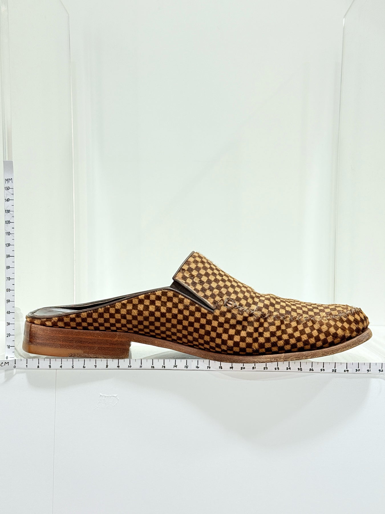 LOUIS VUITTON Brown & Beige Damier Size EU 11.5 Loafers