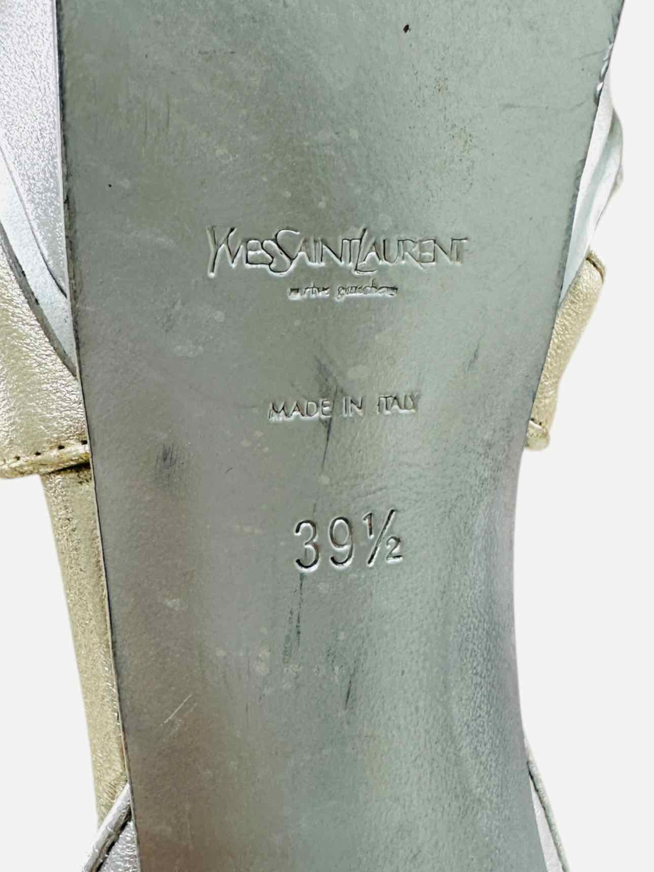 YVES SAINT LAURENT Size EU 39.5 Heeled Sandals