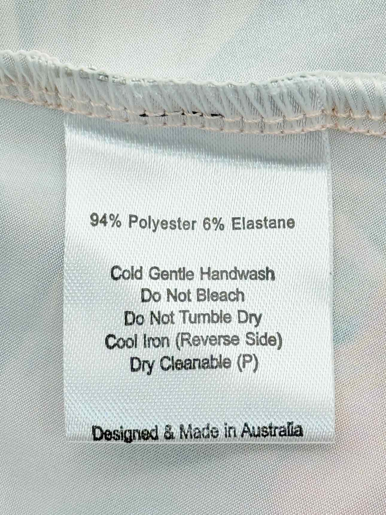 PASDUCHAS Peach w/ Green Size US 4 Midi Dress