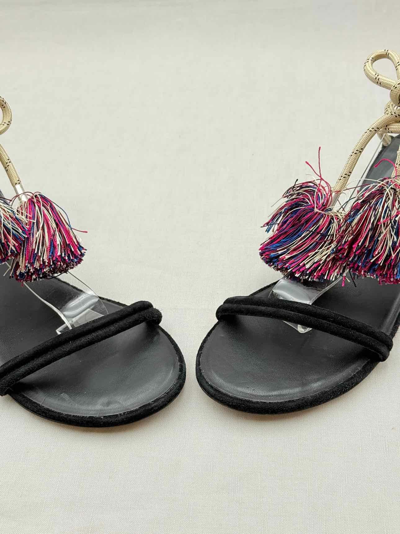 ISABEL MARANT Black Multicolor Size EU 39 Sandals