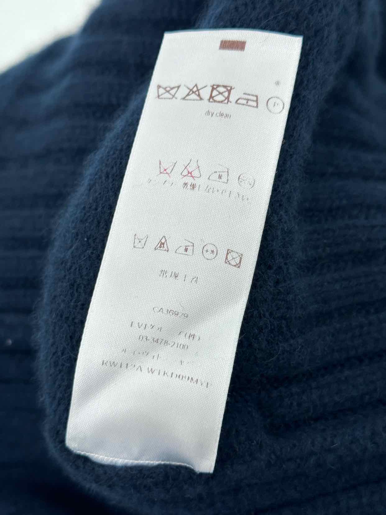 LOUIS VUITTON Navy Blue Size Medium Knee Length Dress