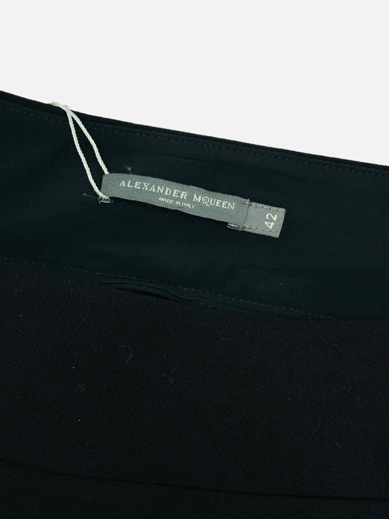 ALEXANDER MCQUEEN Black Size US 6 Mini Skirt