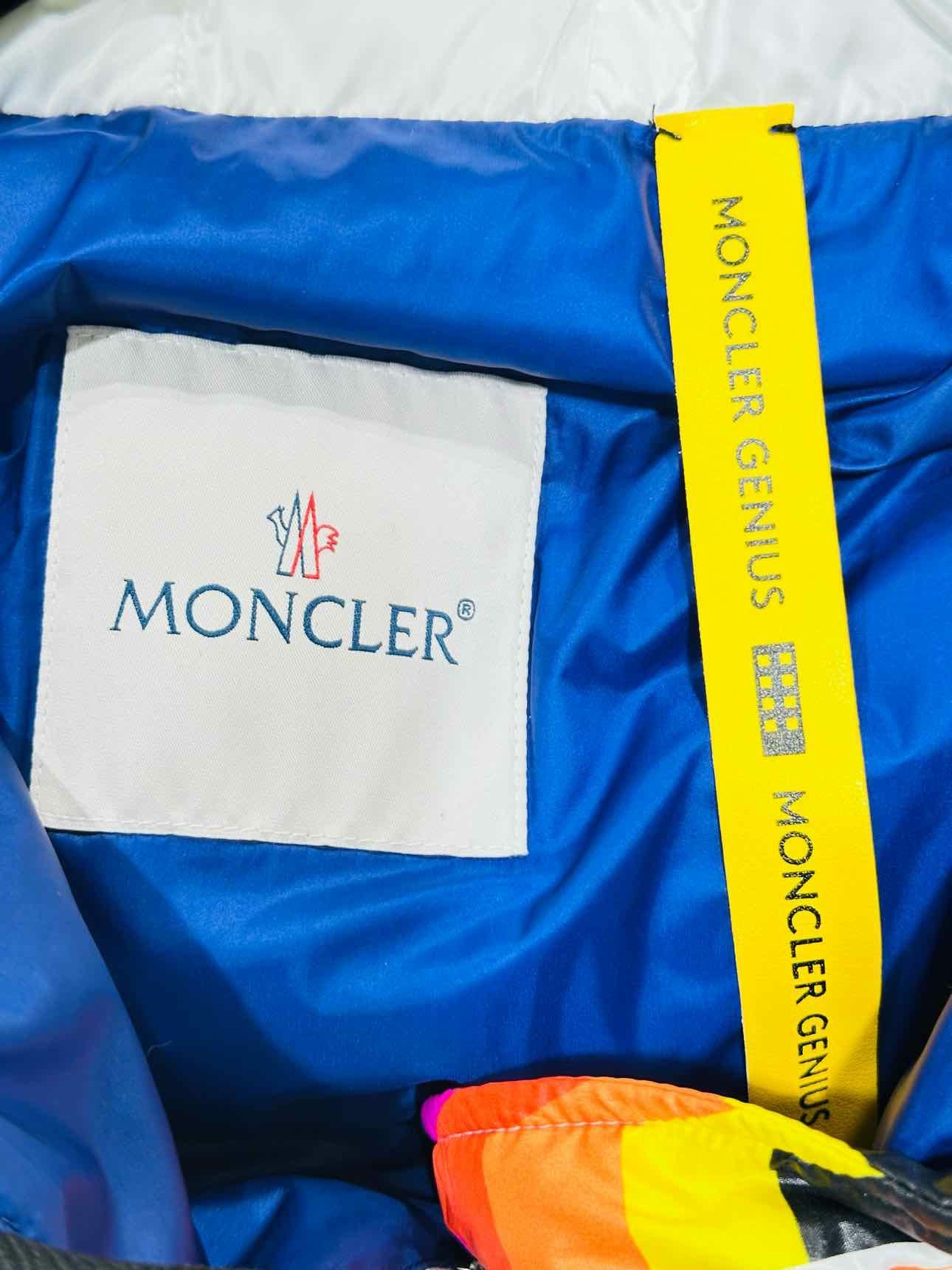 MONCLER Richard Quinn Rainbow Logo Size Small Jacket