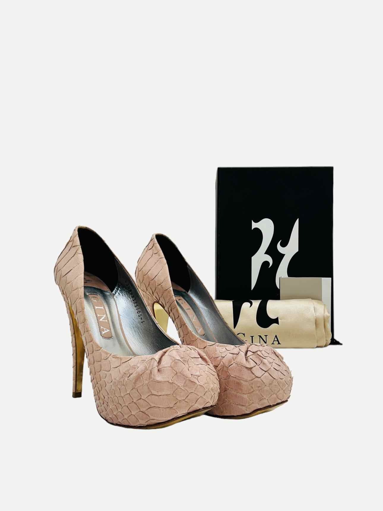 Pre - loved GINA Pale Pink Pumps 38 at Reems Closet