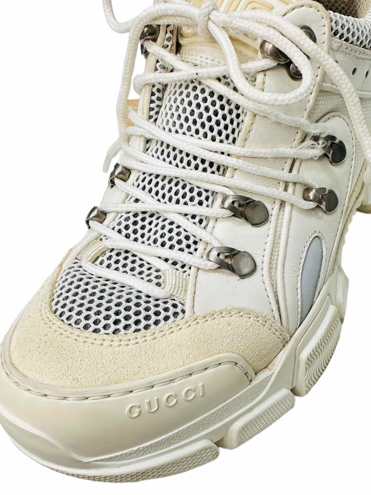 GUCCI Flashtrek White Size EU 37 Sneakers