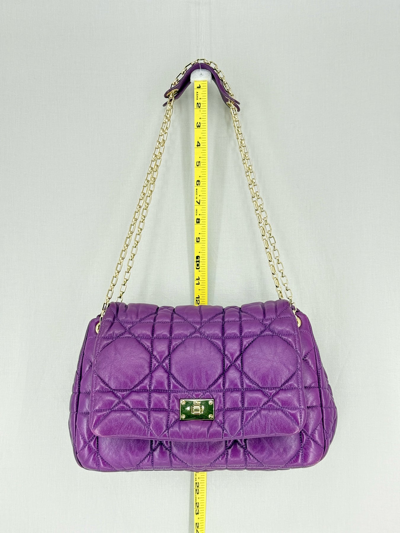 CHRISTIAN DIOR Milly La Foret Purple Shoulder Bag