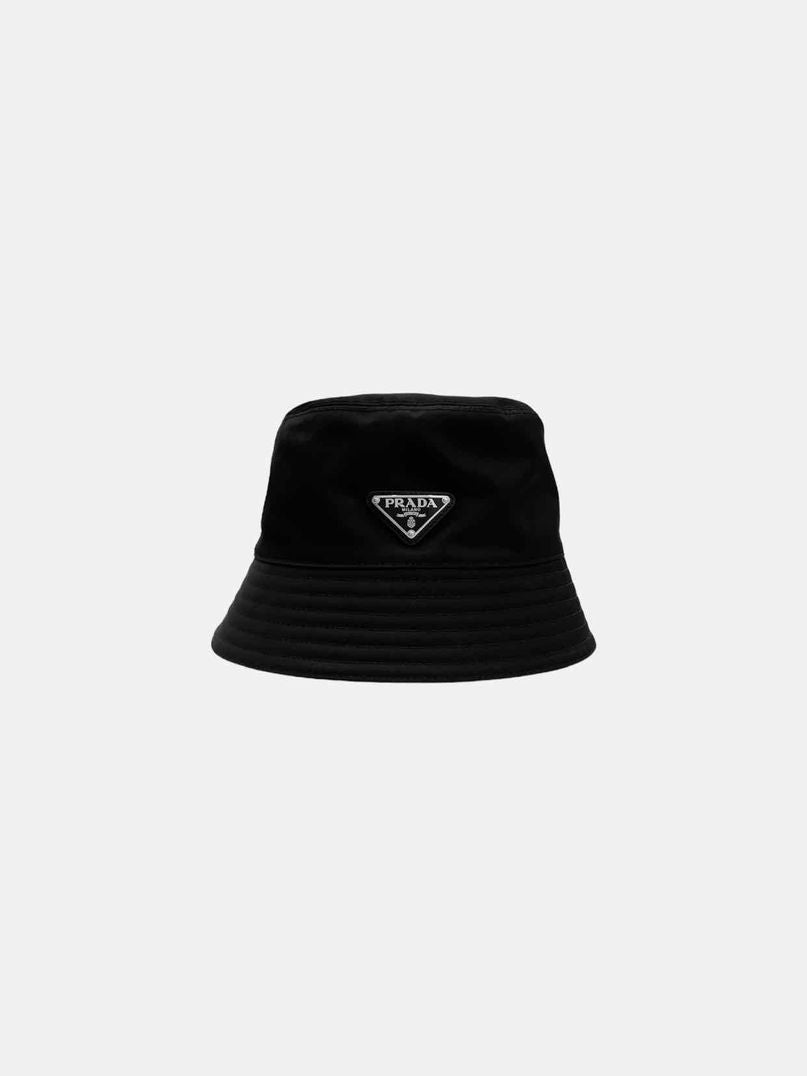 PRADA Re-Nylon Black Bucket Hat - Reems Closet