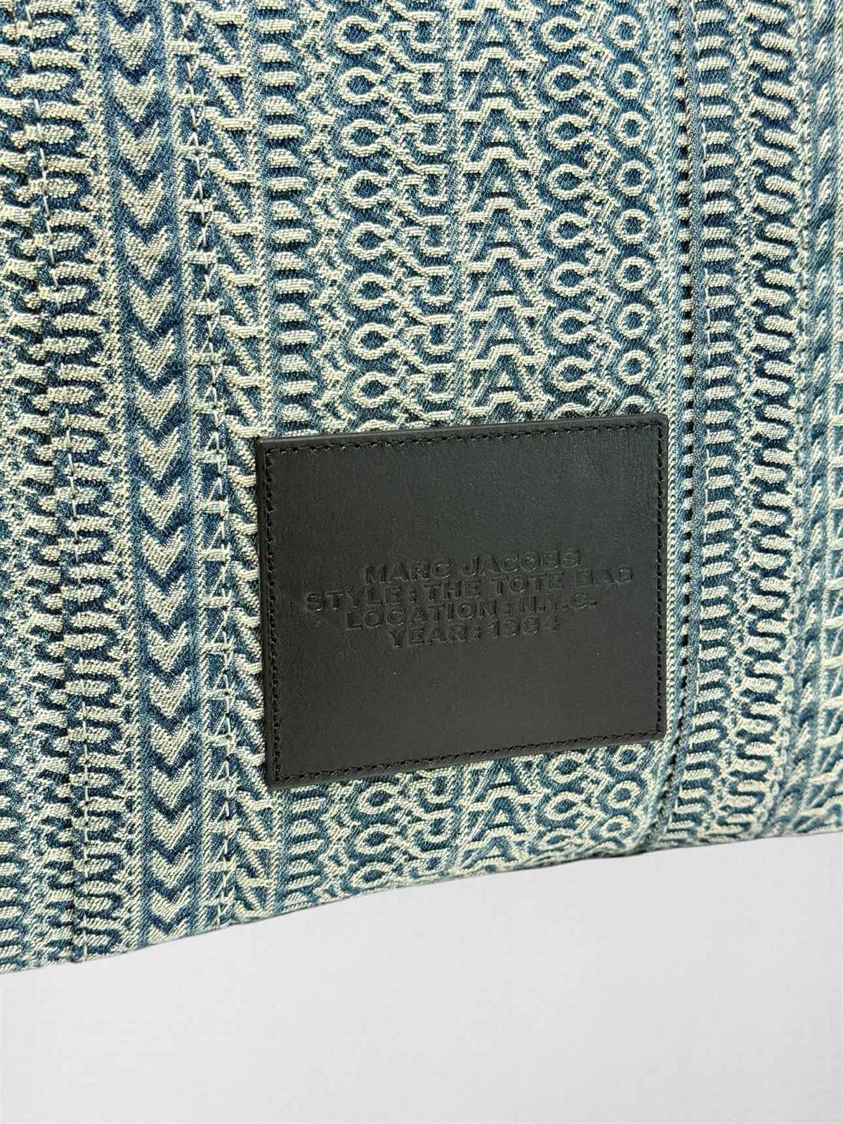 MARC JACOBS The Monogram Blue & White Tote Bag