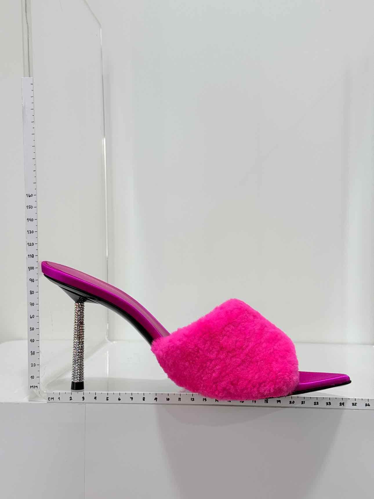 LE SILLA Pink Embellished heels Size EU 41 Mules