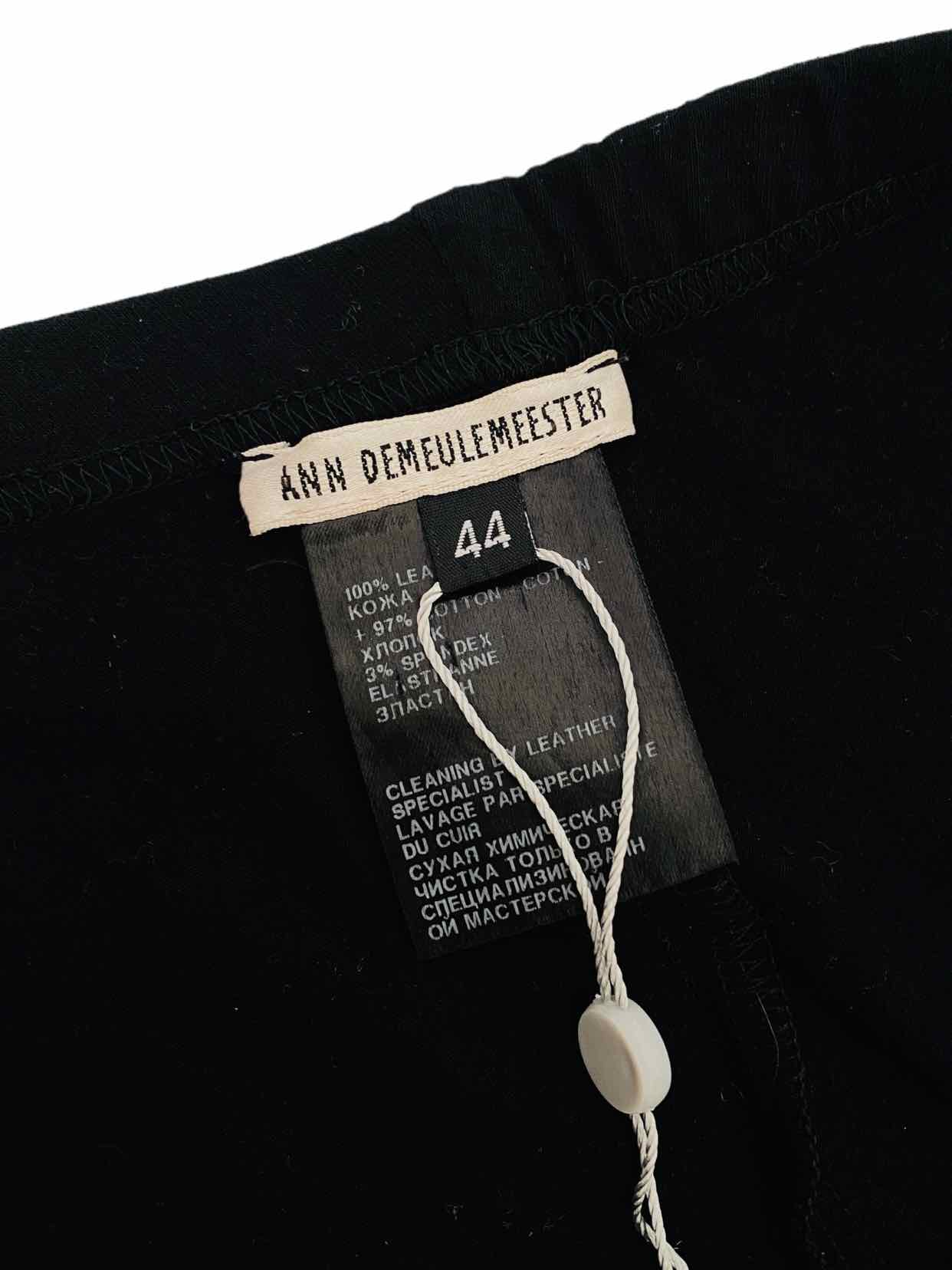 ANN DEMEULEMEESTER Skinny Black Size US 8 Pants