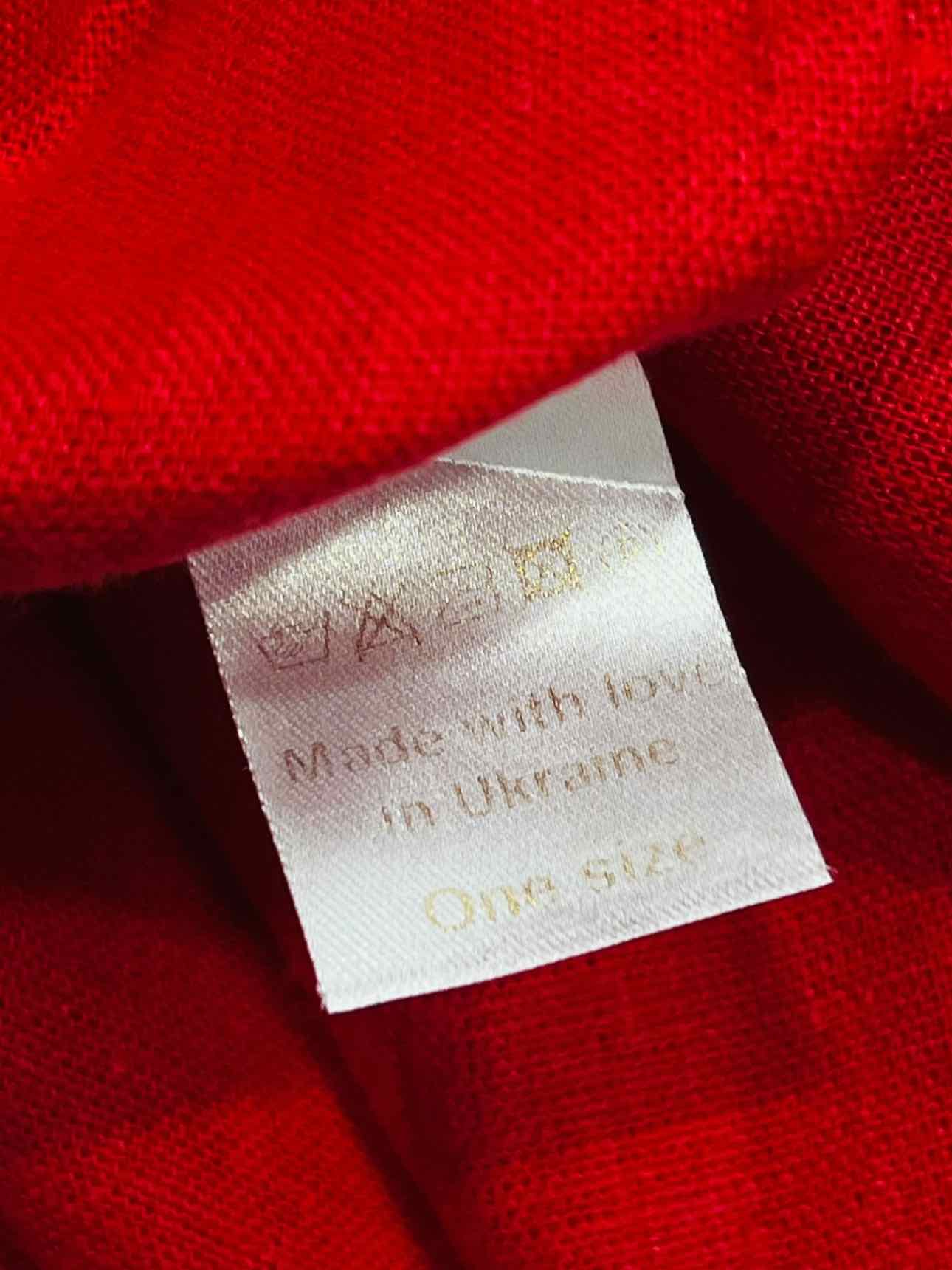 VARENKYKY Boho Red Size One Size Midi Dress