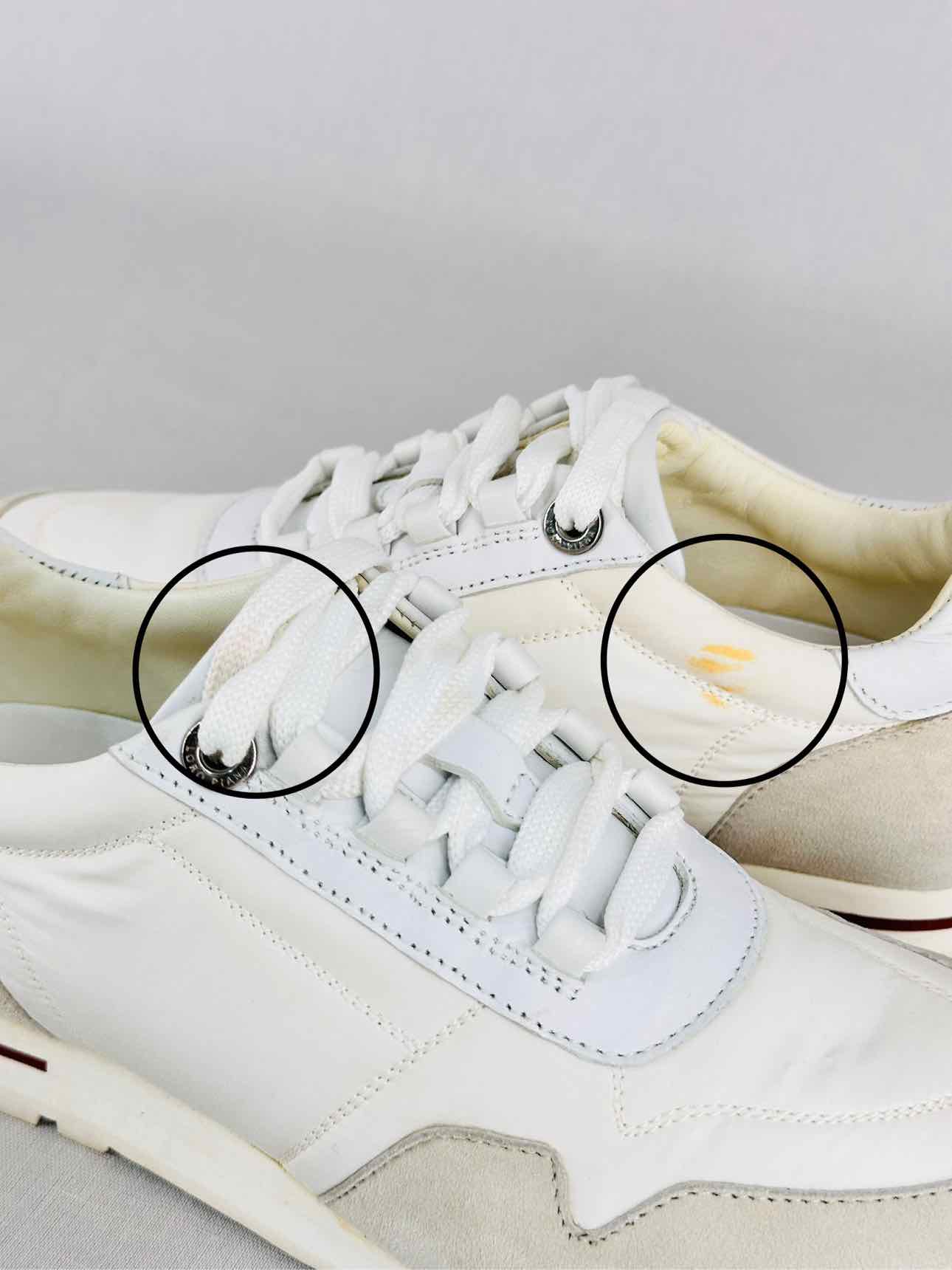 LORO PIANA My Wind White & Grey Size EU 35 Sneakers