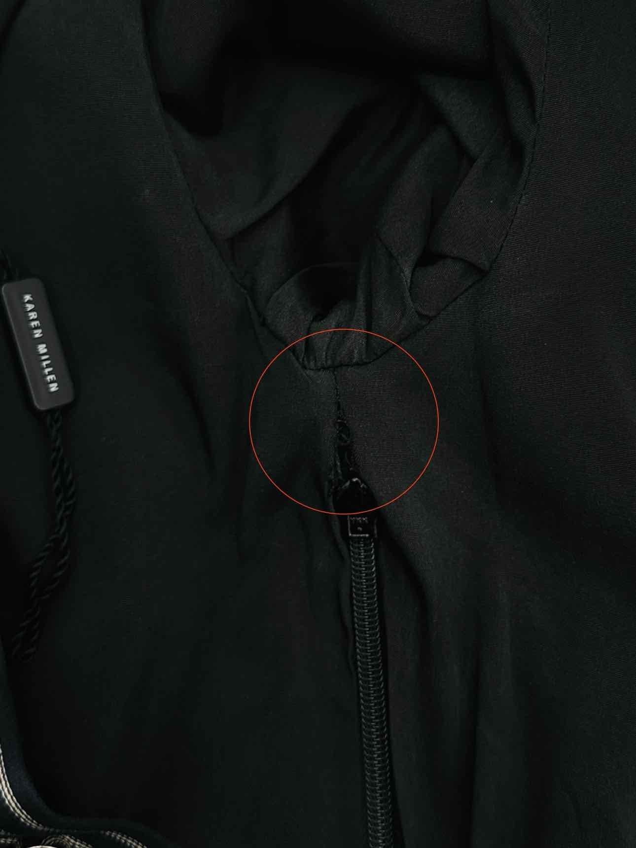 KAREN MILLEN Ruched Black & White Size US 2 Midi Dress