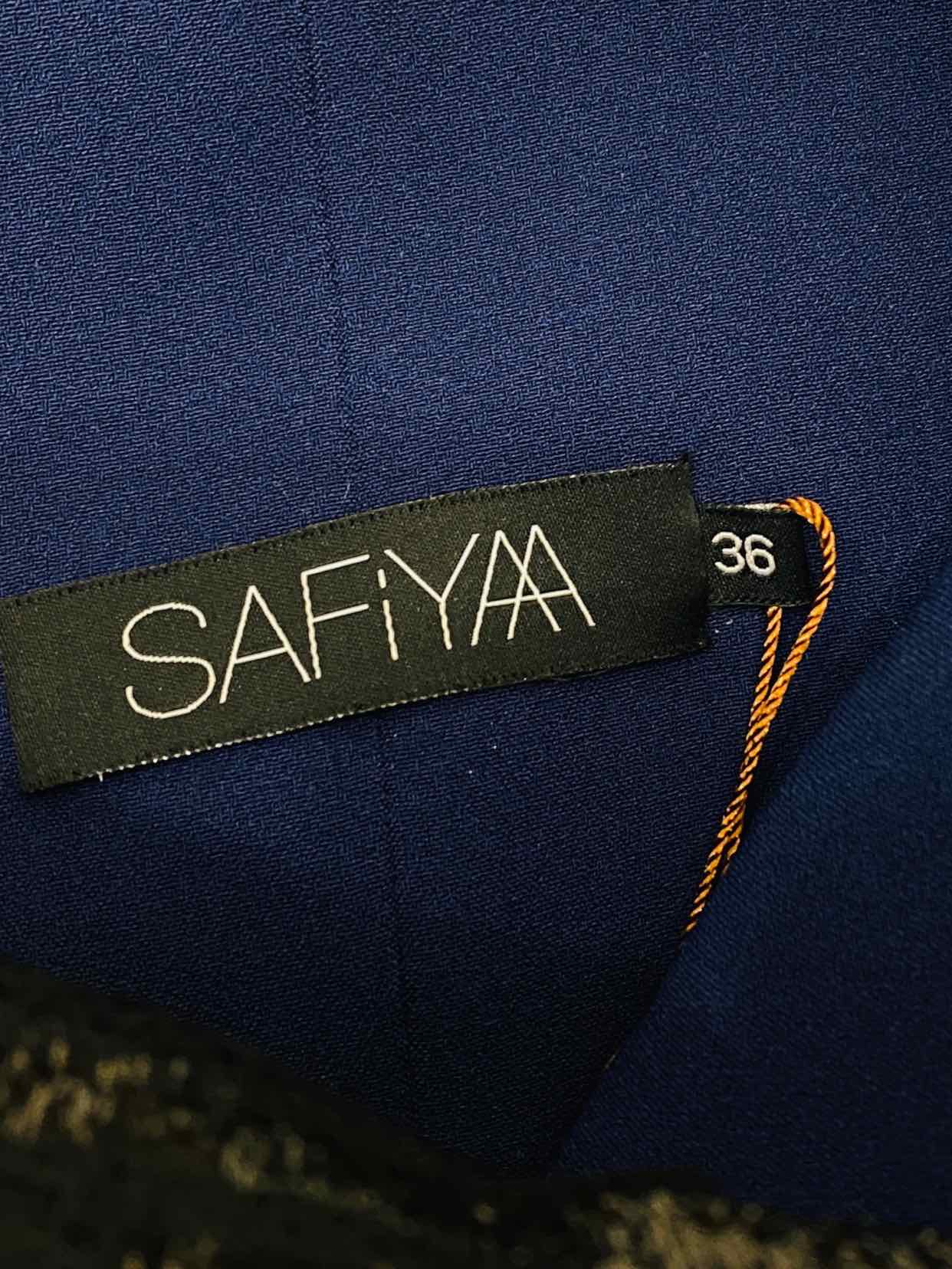 SAFIYAA Navy Blue w/ Black Size US 4 Short Dress