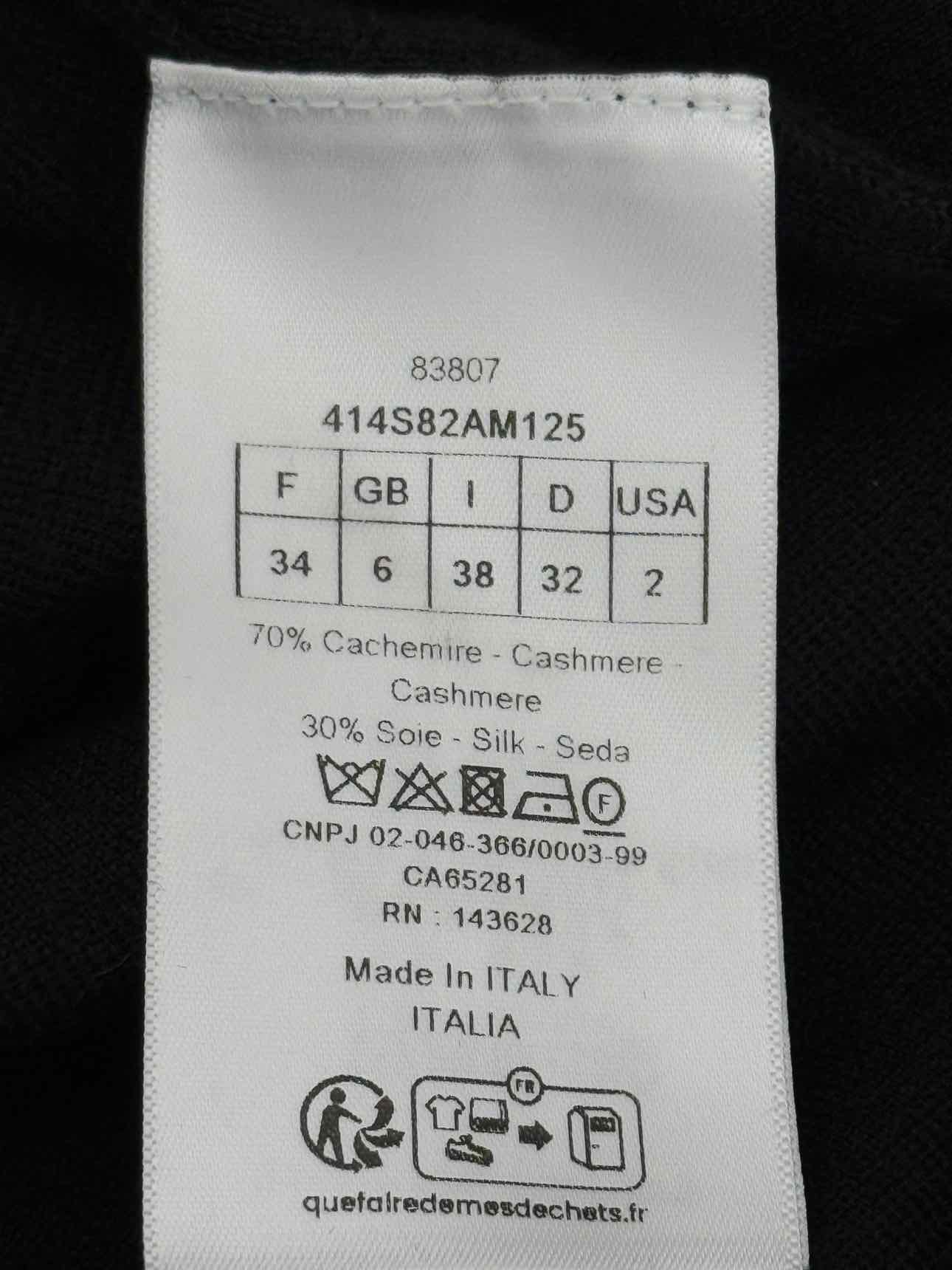 CHRISTIAN DIOR Black Size US 2 Sweater