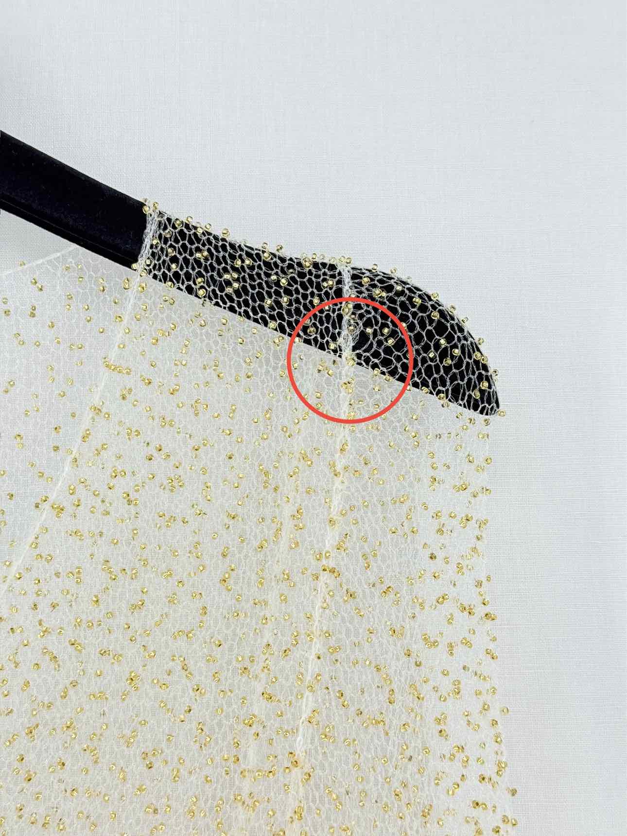 FRANK NAMANI Cream & Gold Size US 4 2 PC Top