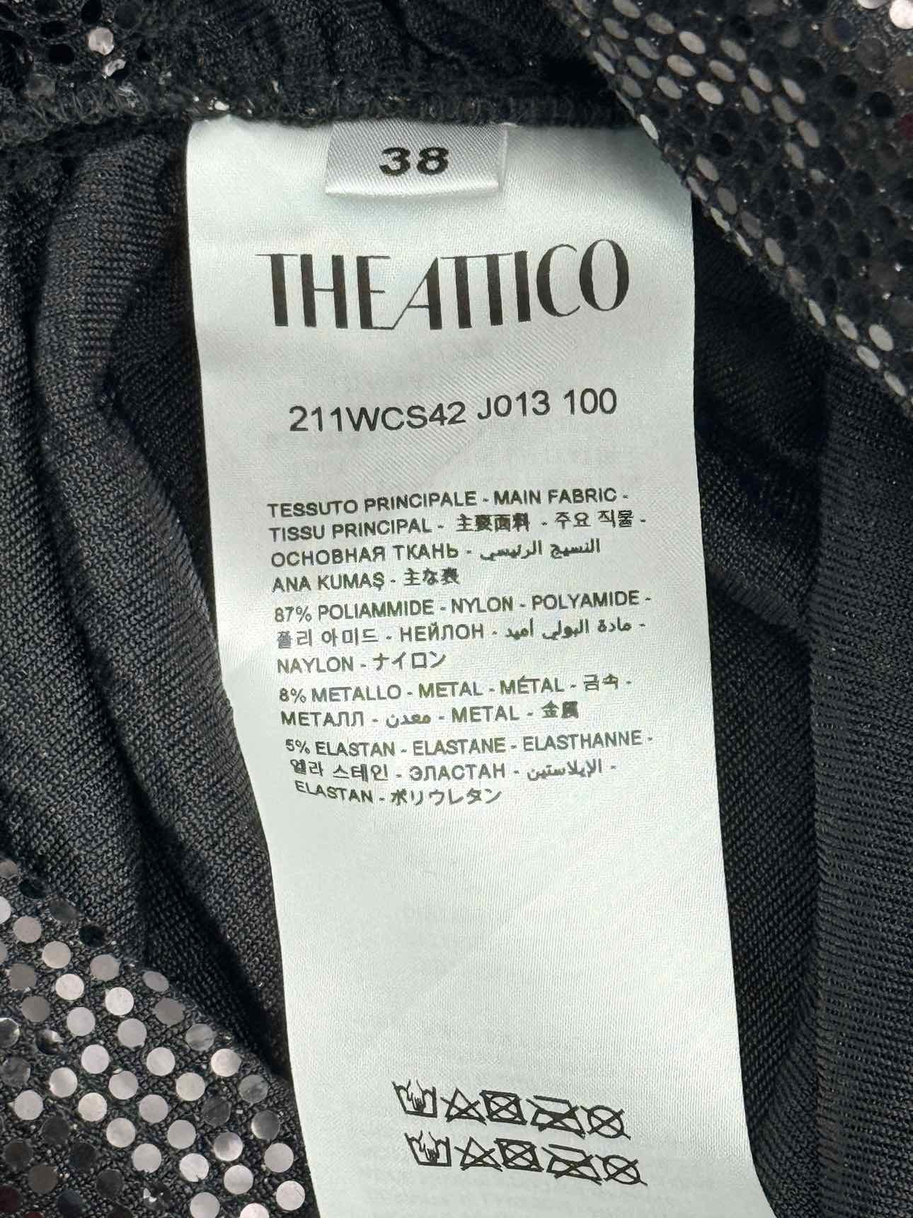 THE ATTICO Gonna Black Size US 2 Mini Skirt
