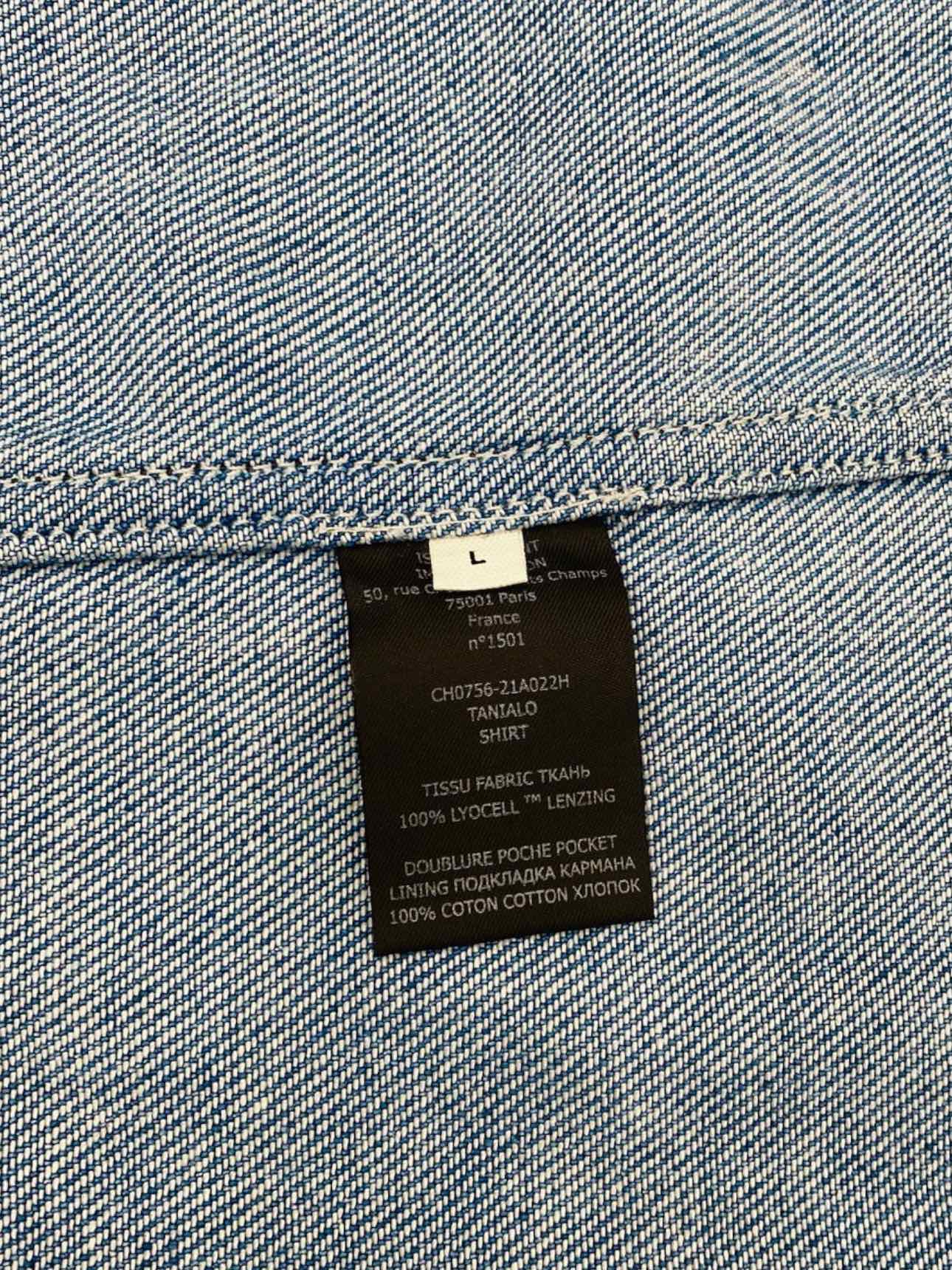 ISABEL MARANT Denim Blue Size Large Shirt