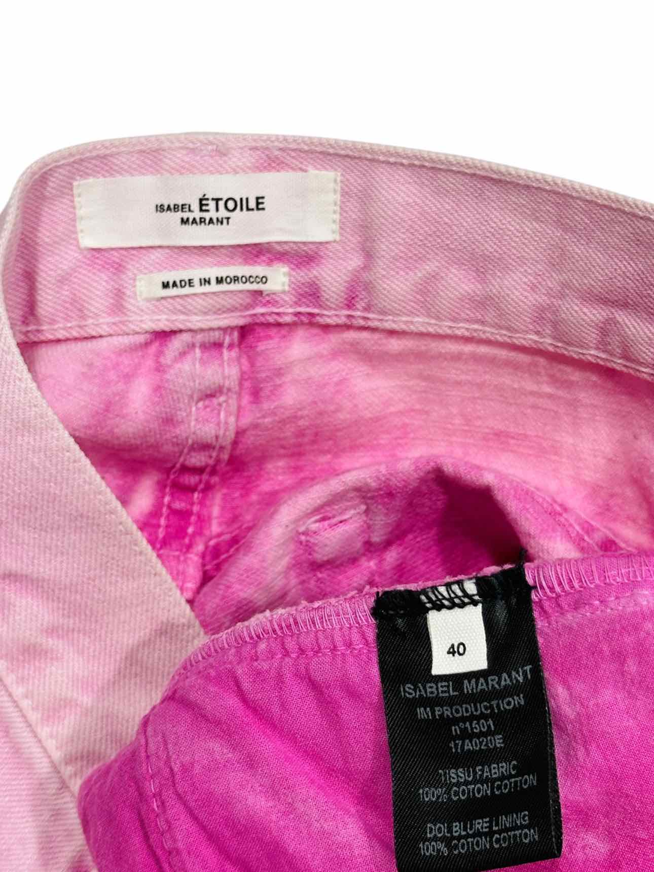 ISABEL MARANT ETOILE Wide Leg Pink Size 31 Jeans