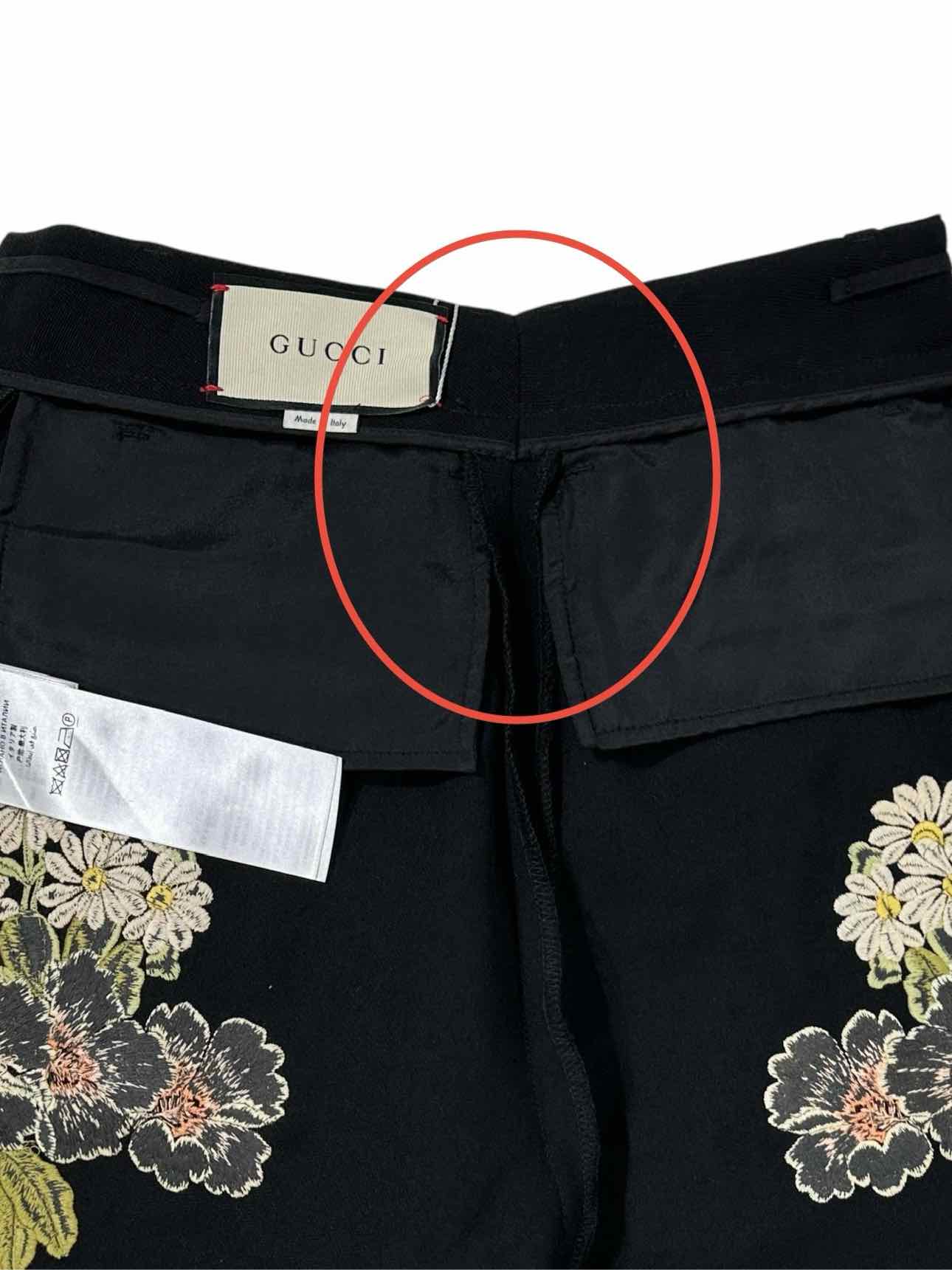 GUCCI High Waisted Black Size US 0 Cropped Pants