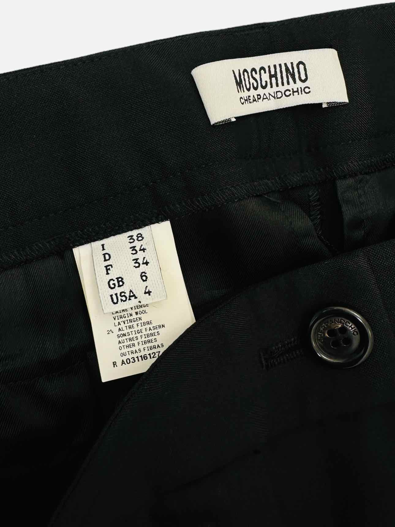 MOSCHINO Tailored Black Size US 4 Pants