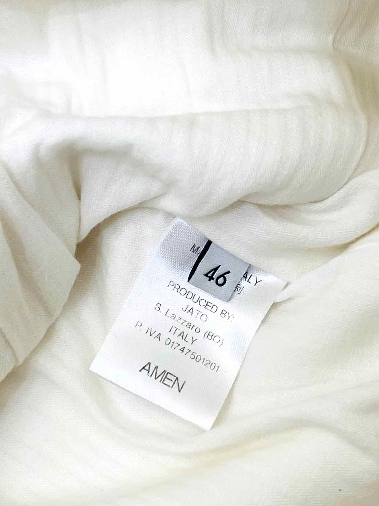 AMEN Double Breasted White Size US 10 Jacket