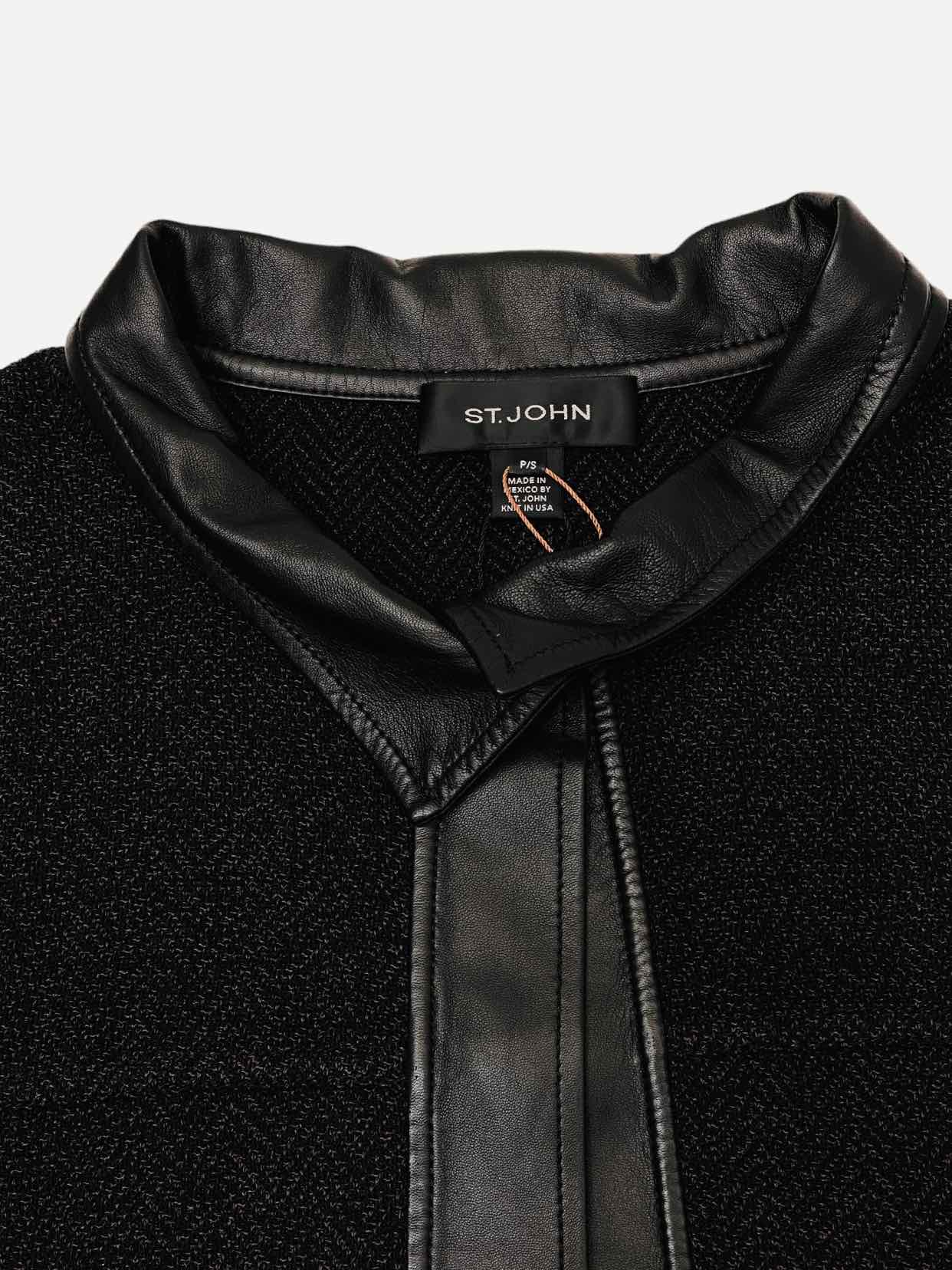 ST. JOHN Long Black Size Small Jacket