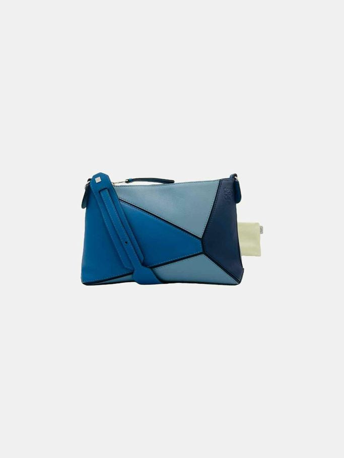 LOEWE Puzzle Blue Crossbody