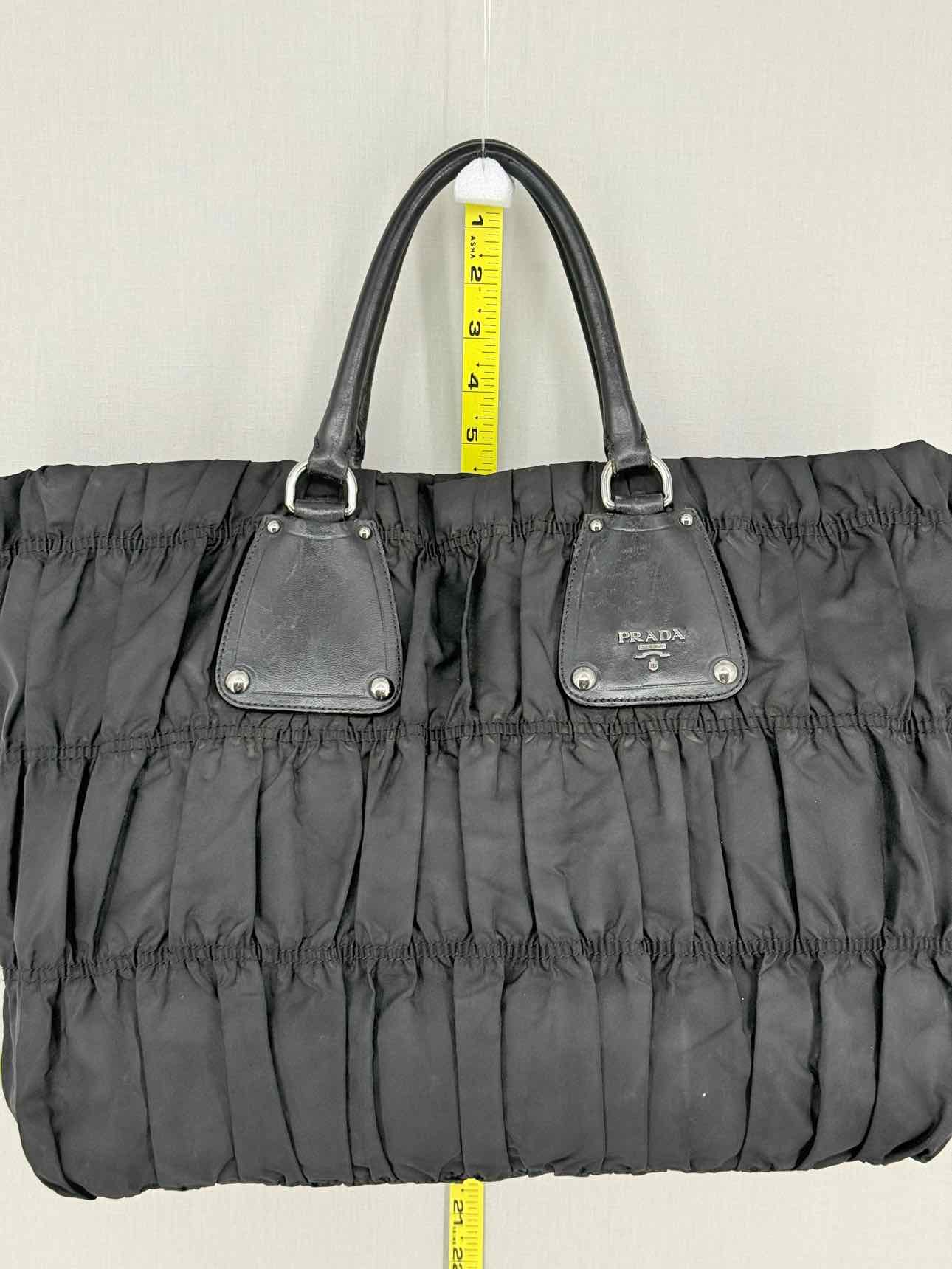PRADA Tessuto Black Tote Bag