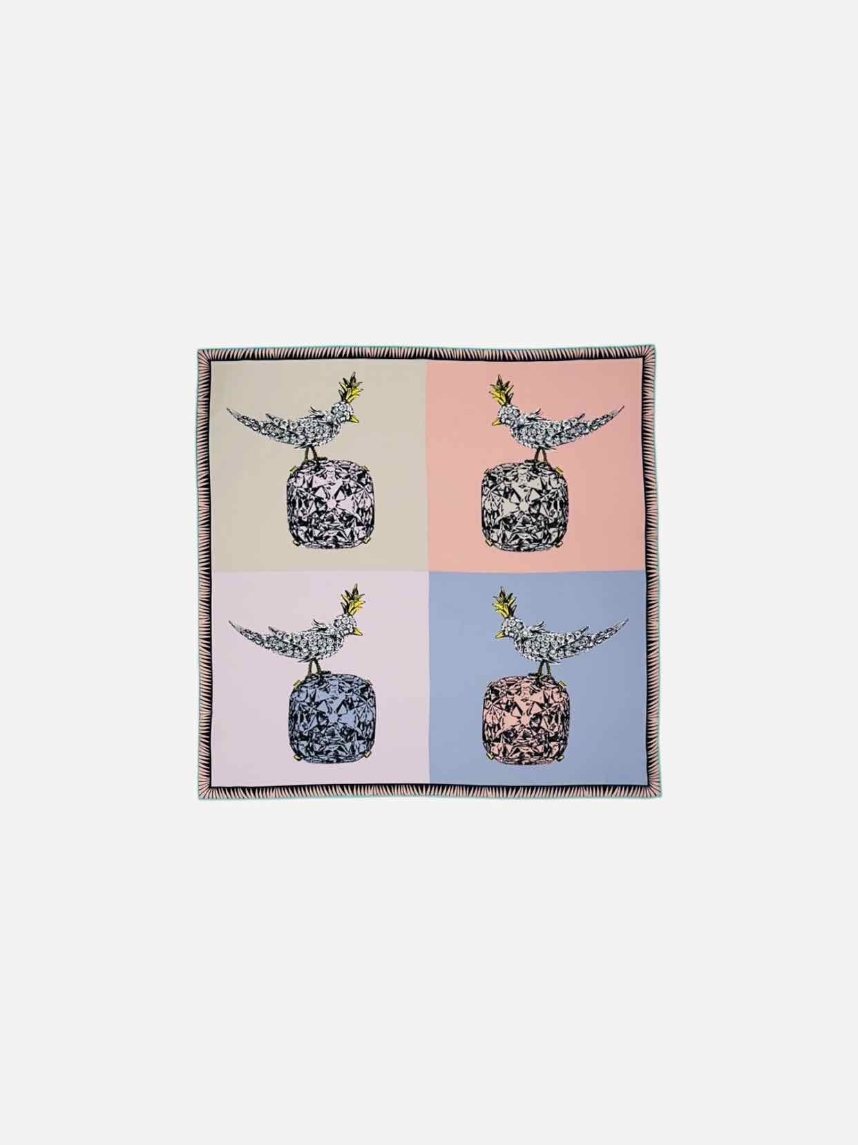TIFFANY & CO Pink Multicolor Scarf - Reems Closet
