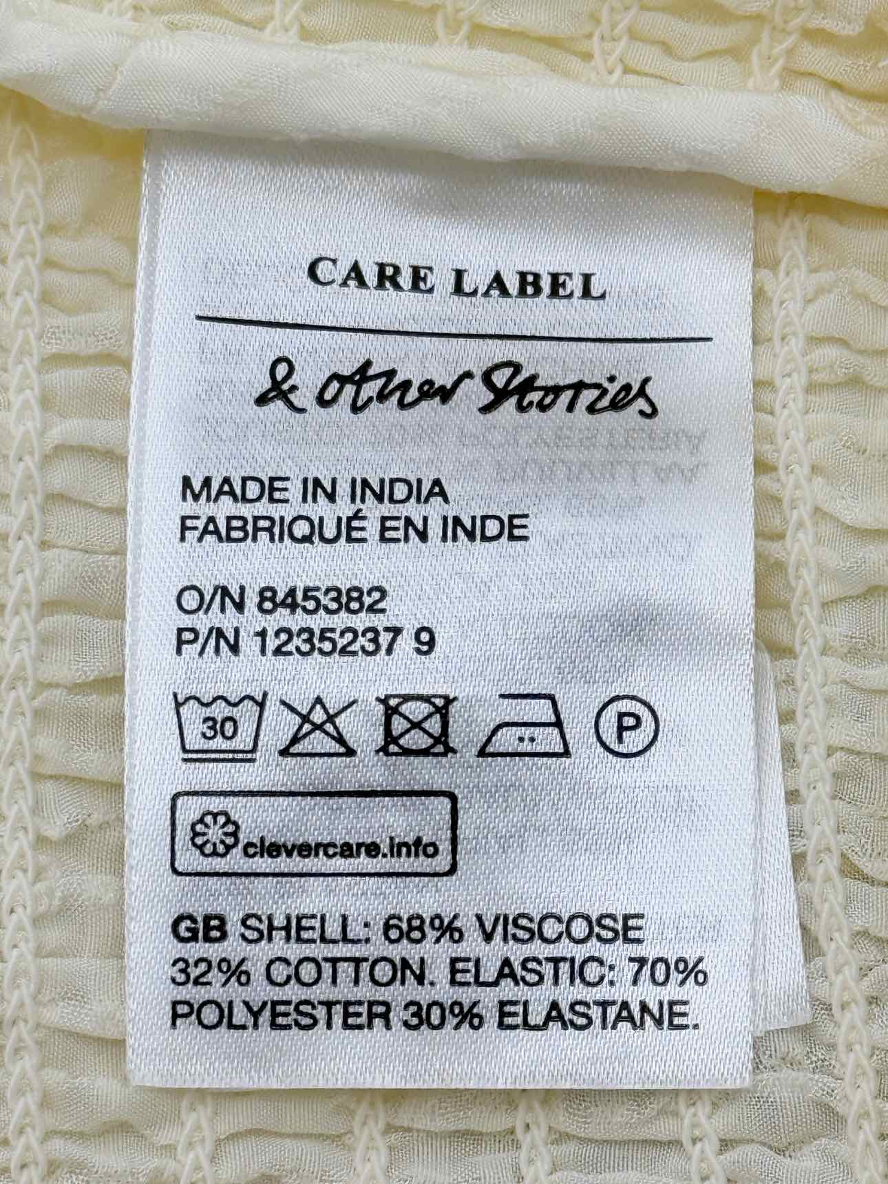 & OTHER STORIES Cream Size US 6 Top