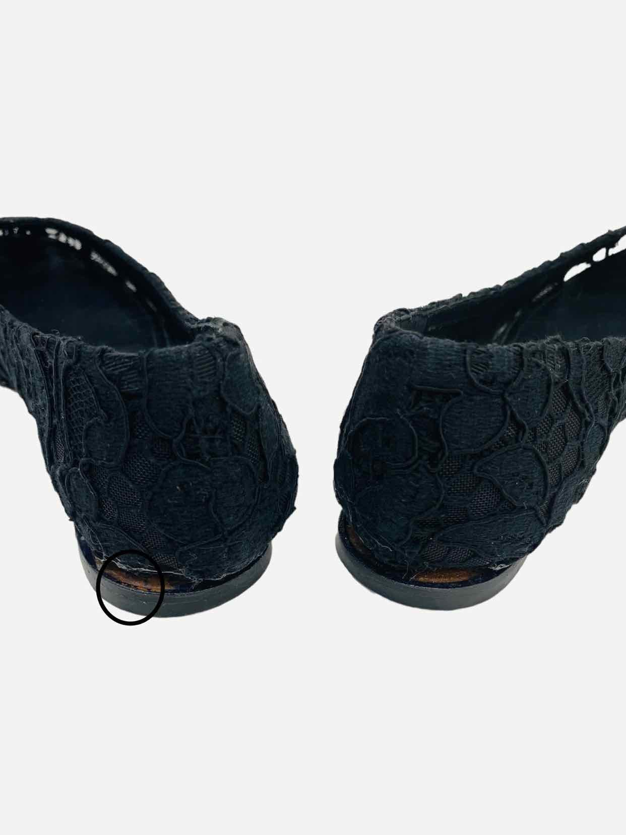 DOLCE & GABBANA Black Size EU 35.5 Ballet Flats