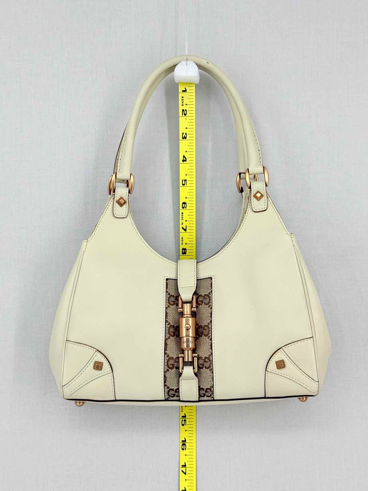 GUCCI Jackie Nailhead Beige GG Hobo bag