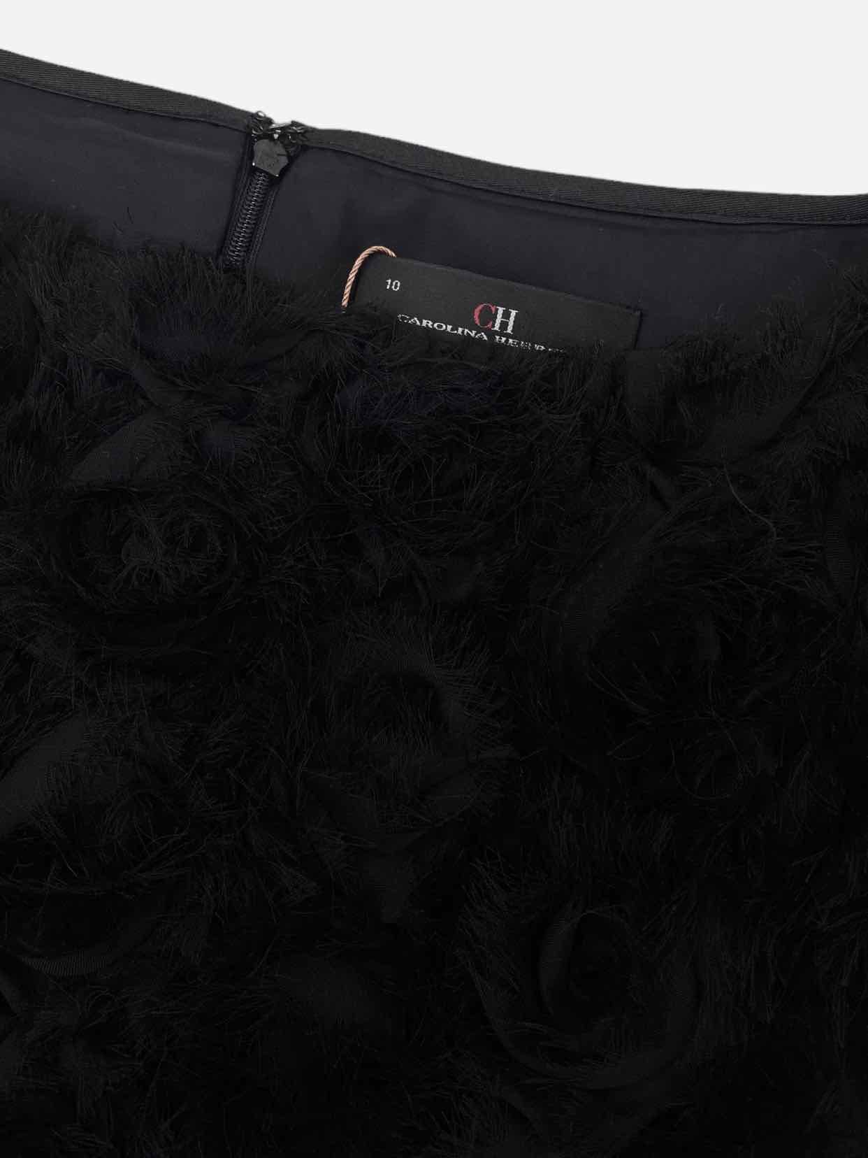 CAROLINA HERRERA Black Size US 10 Knee Length Dress