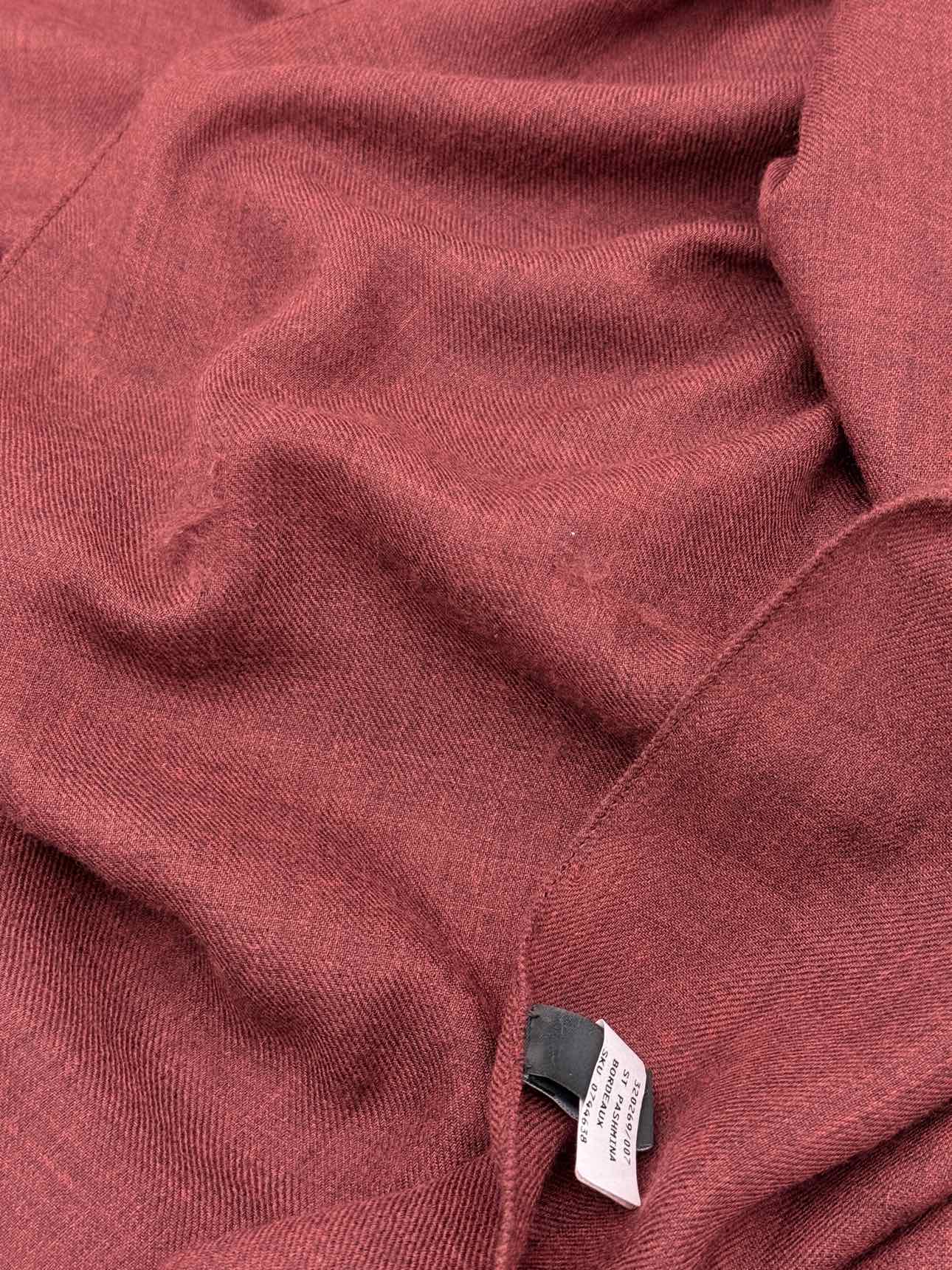 SALVATORE FERRAGAMO Burgundy Scarf