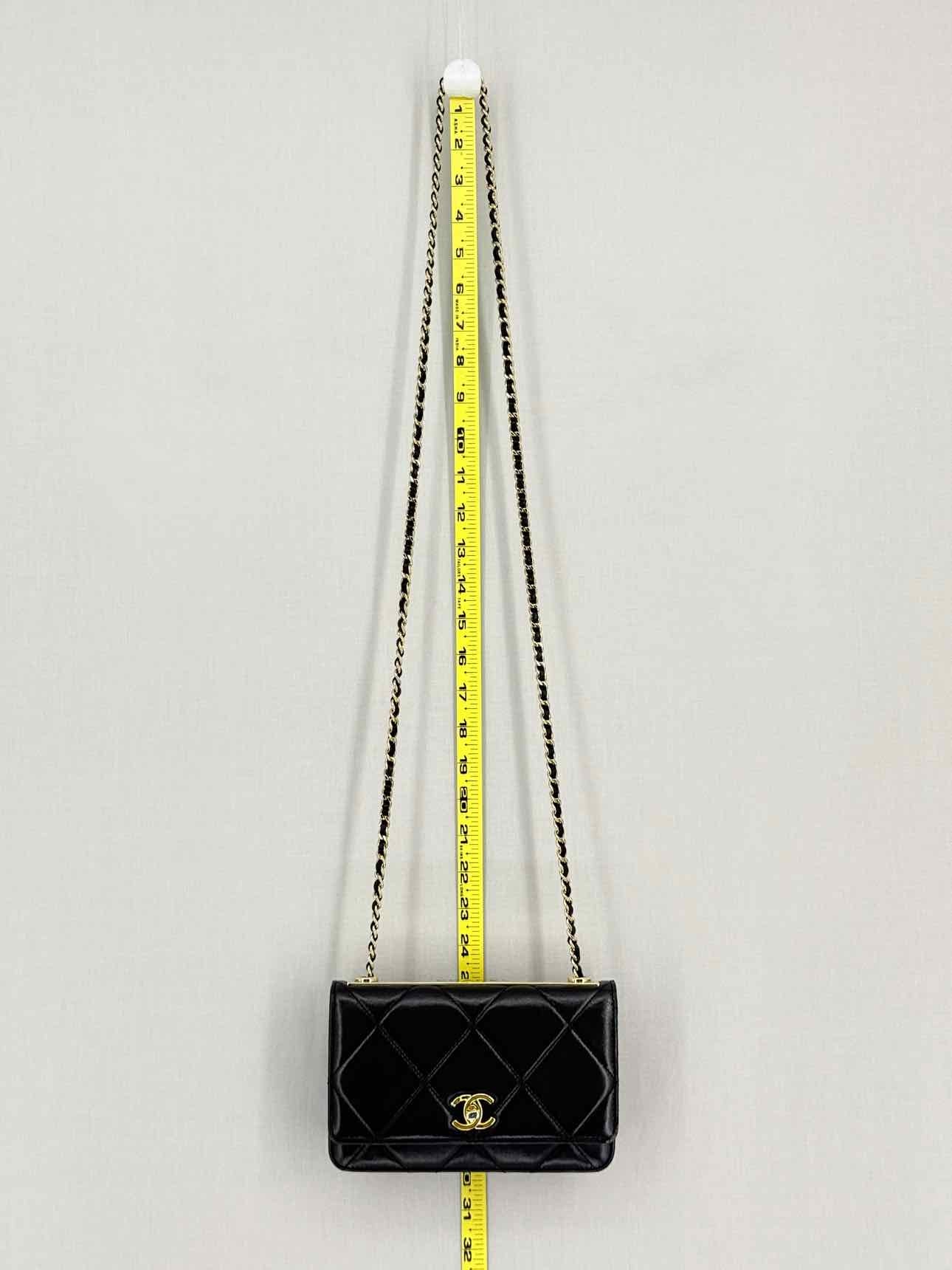CHANEL Trendy CC WOC Black Quilted Shoulder Bag